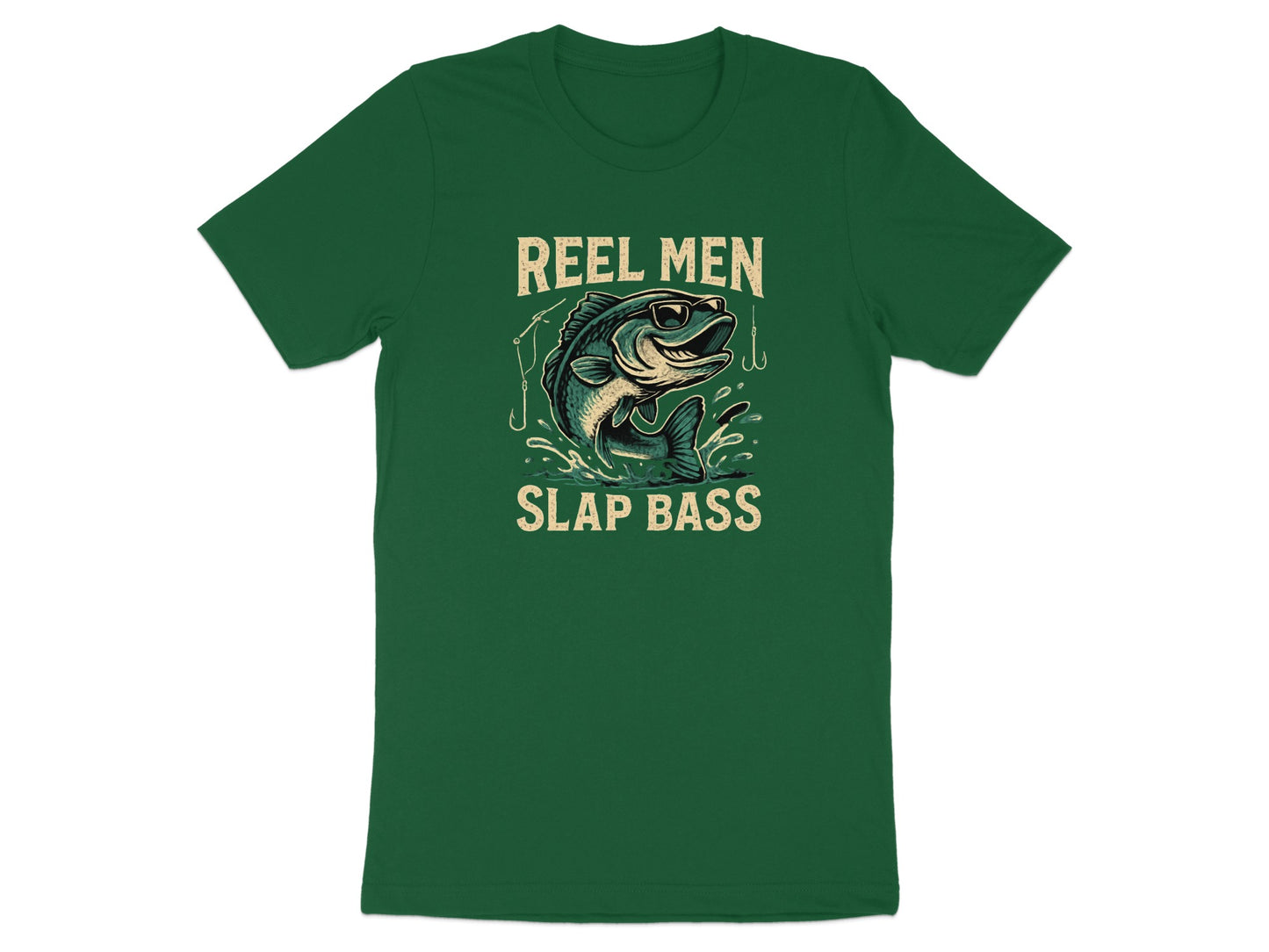 Reel Men Slap Bass Graphic Fishing Shirt product