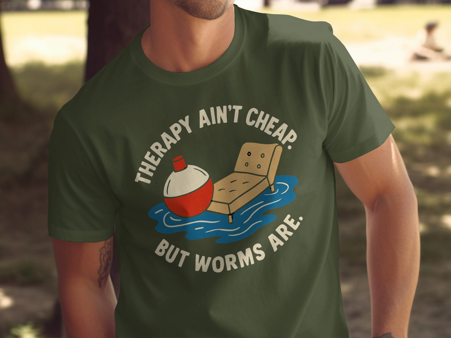 Therapy Ain't Cheap But Worms Are Humorous T-Shirt product type