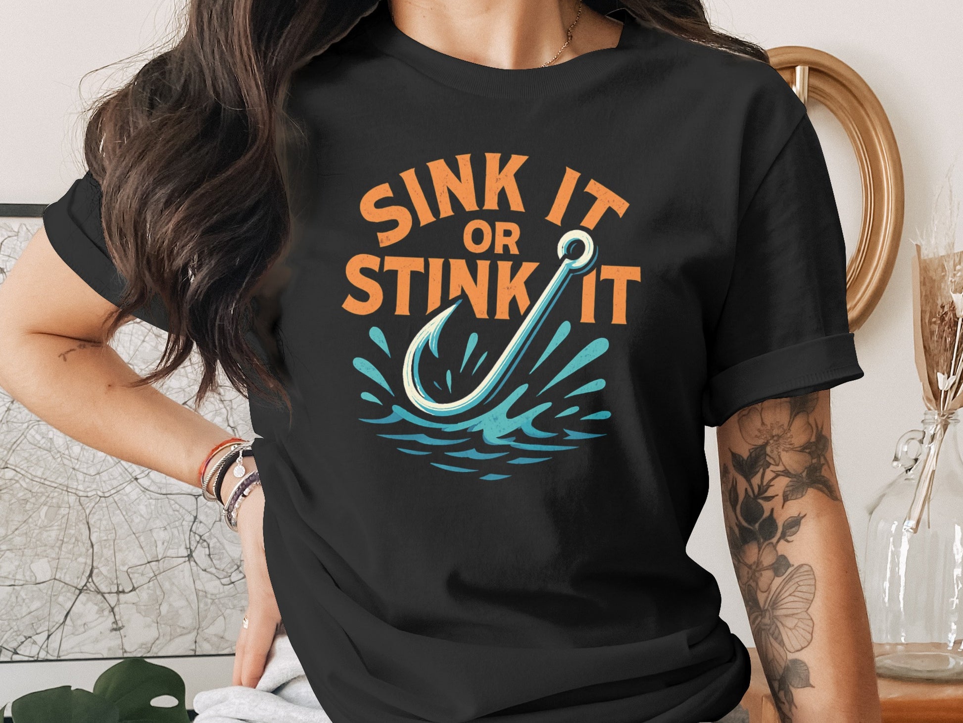 Sink It Or Stink It Fishing T-Shirt Product Type