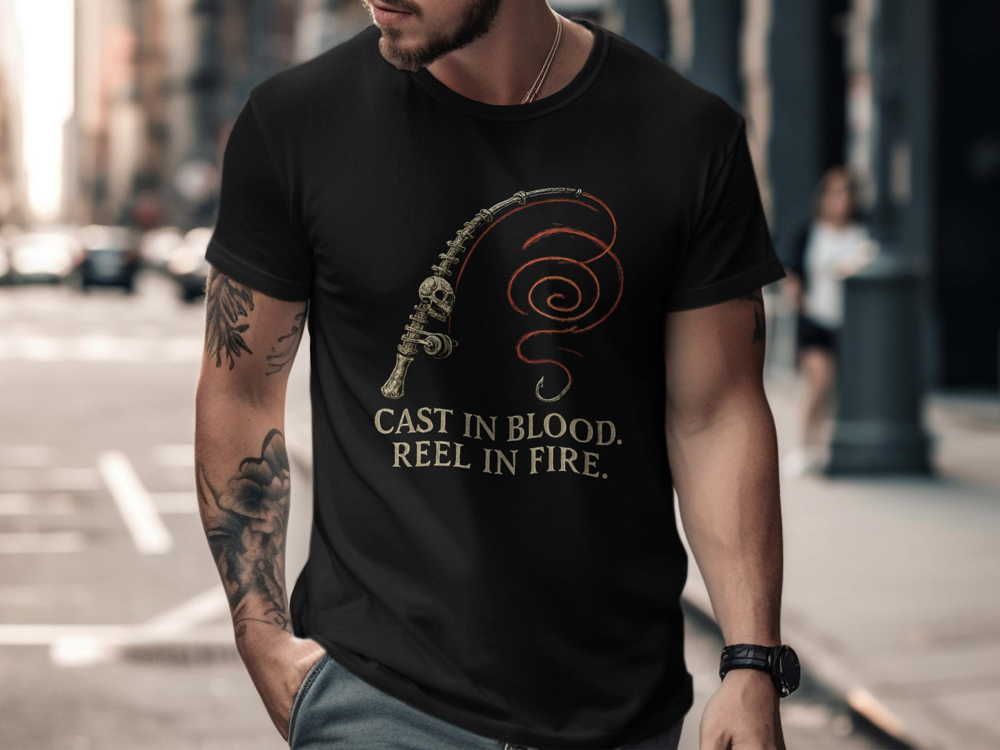 Cast in Blood Reel in Fire Graphic T-shirt product type