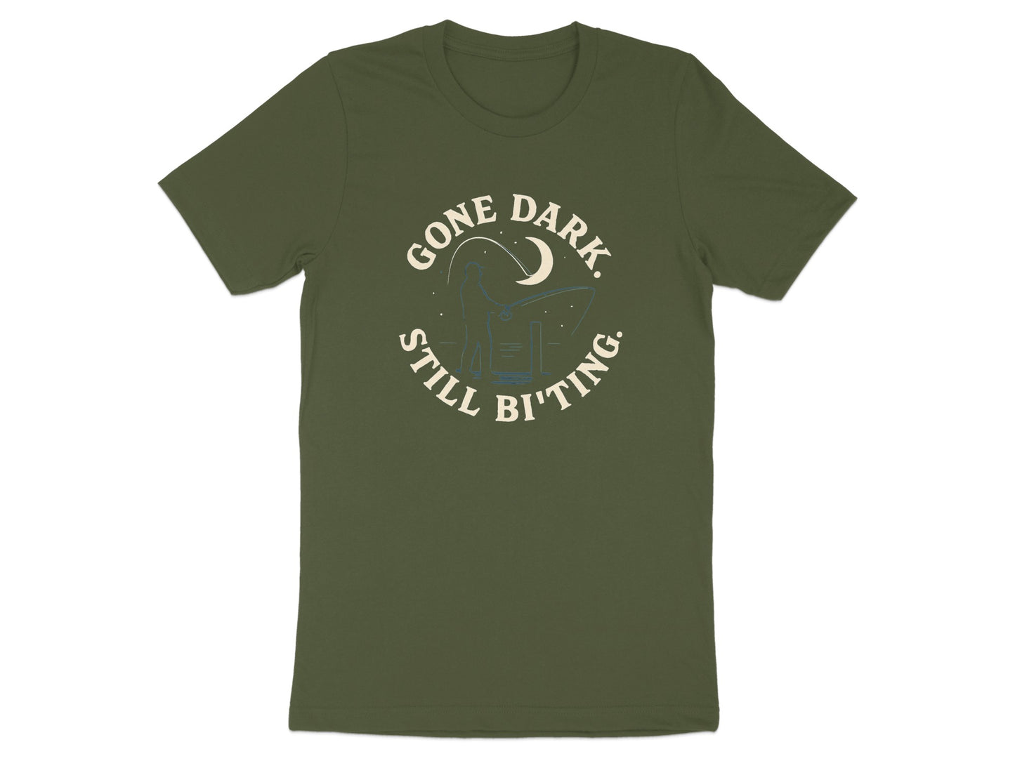 Gone Dark Still Biting Graphic Tee Shirt product type