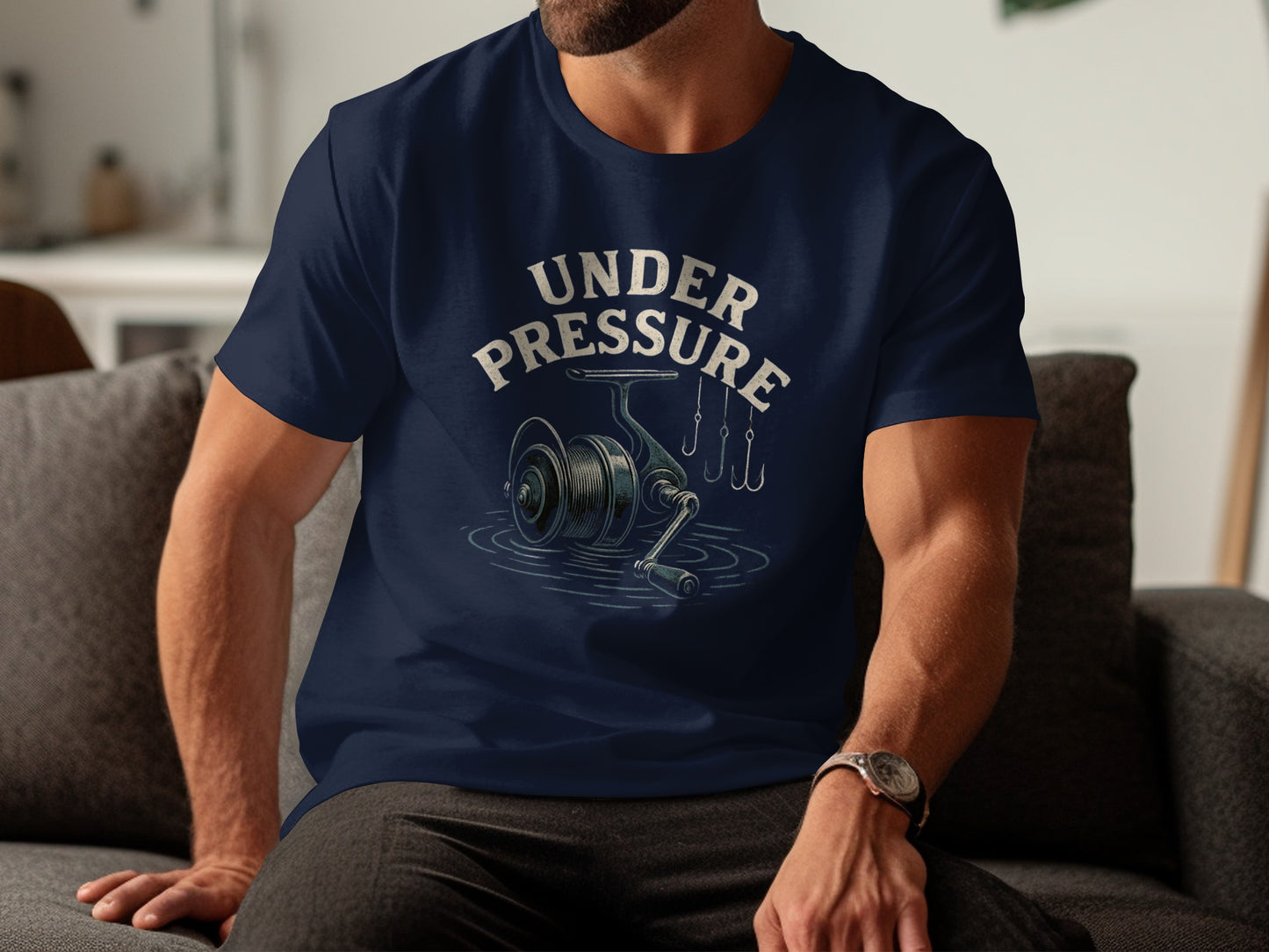 Under Pressure Fishing Reel Graphic T-shirt product