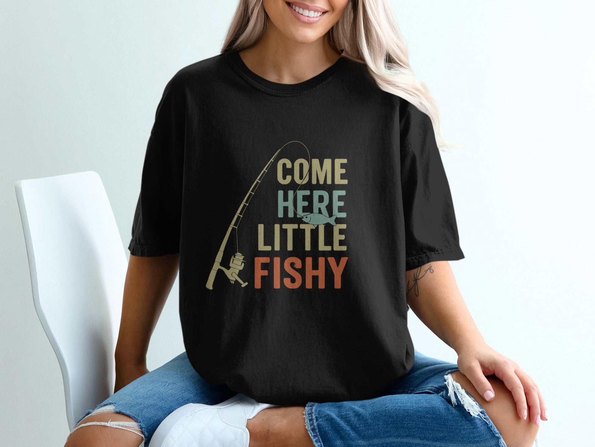 Come Here Little Fishy Graphic T-Shirt product type