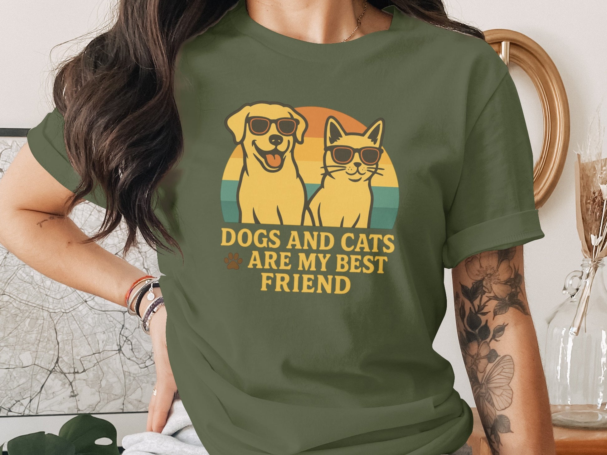 Dogs and Cats Are My Best Friend T-shirt product