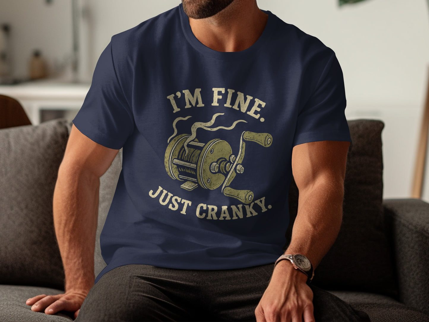 I'm Fine Just Cranky Print on Demand T-shirt product
