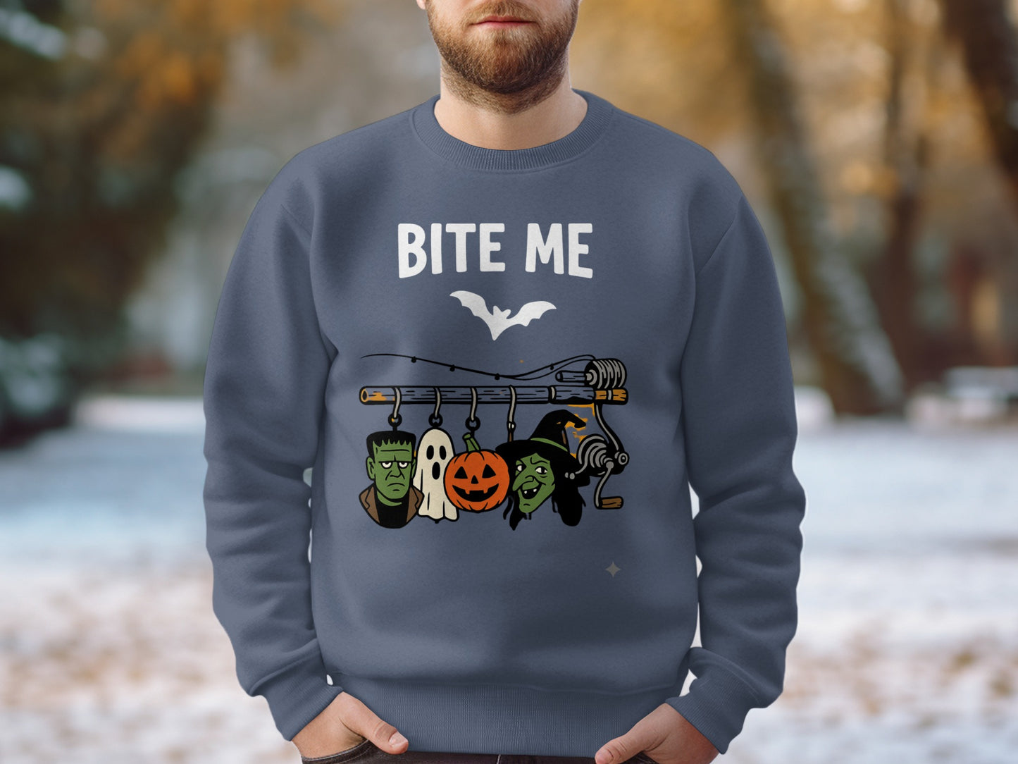 Bite Me Halloween Themed Sweatshirt Product
