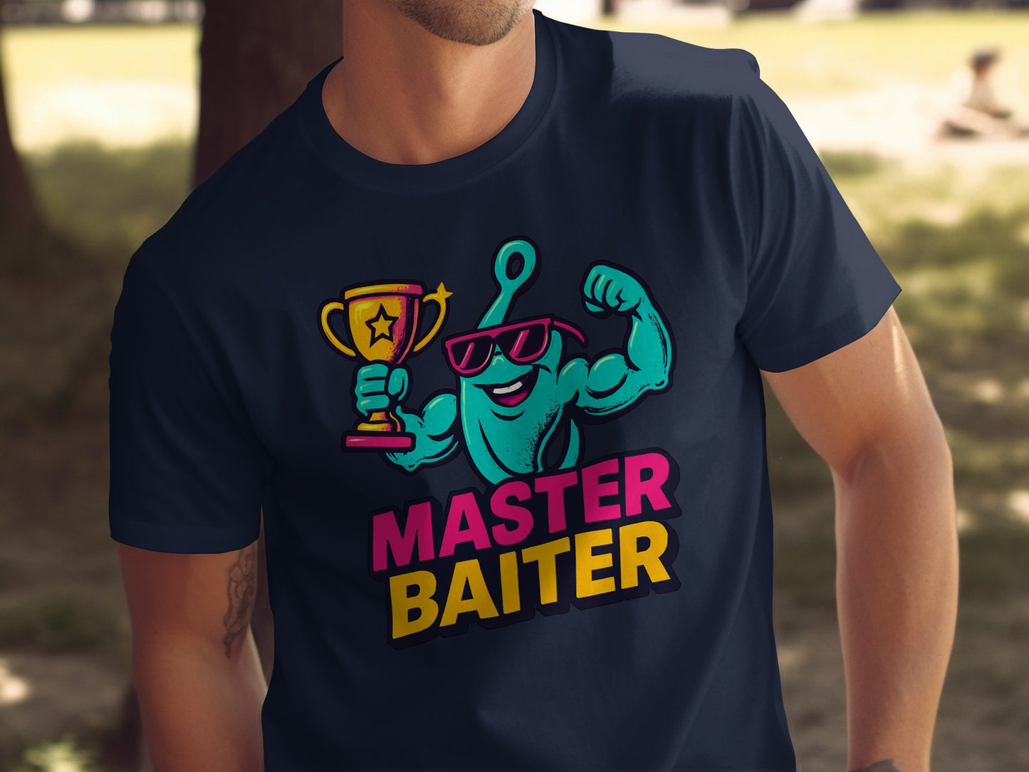 Master Baiter Graphic Tee with Cartoon Character product type