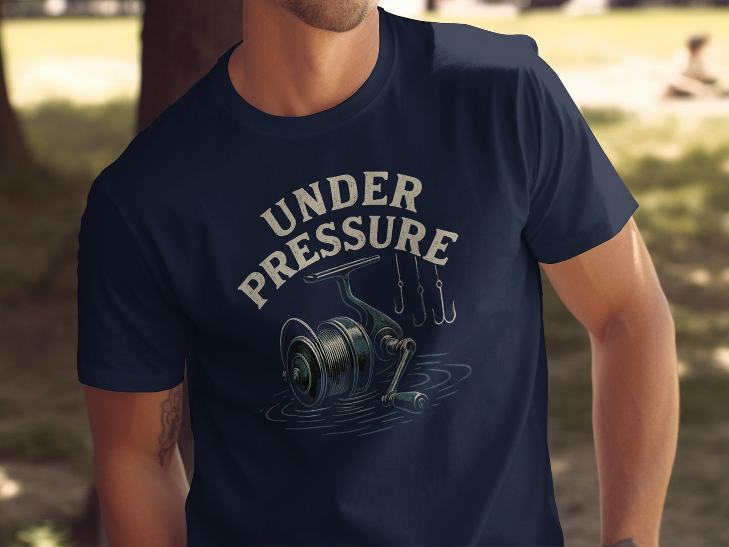 Under Pressure Fishing Reel Graphic Tee shirt product