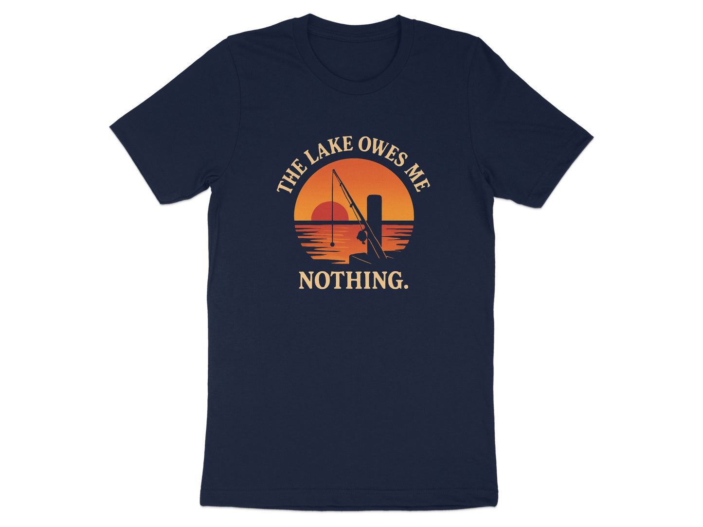 The Lake Owes Me Nothing Fishing Themed Shirt product