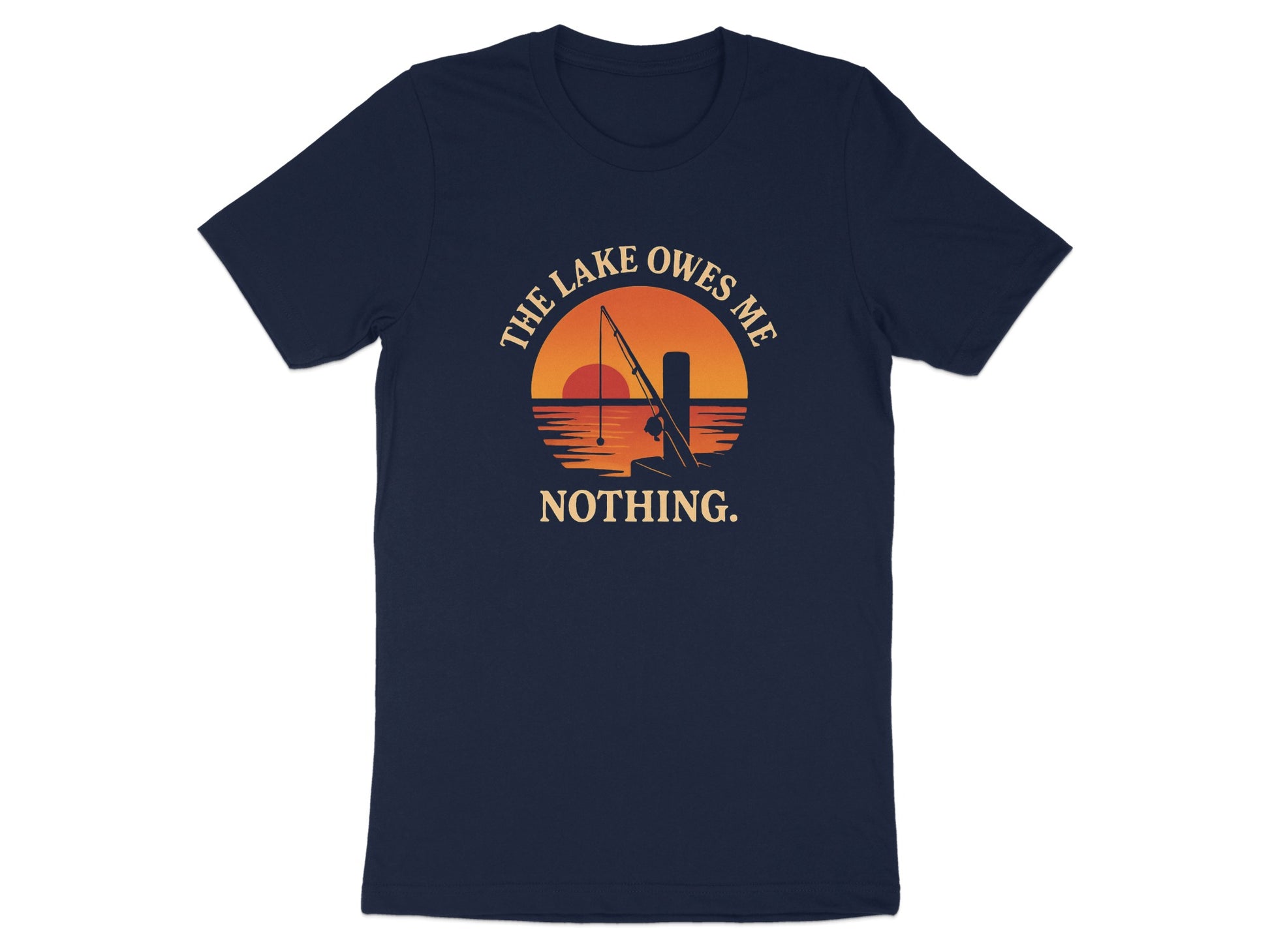 The Lake Owes Me Nothing Fishing Themed Shirt product