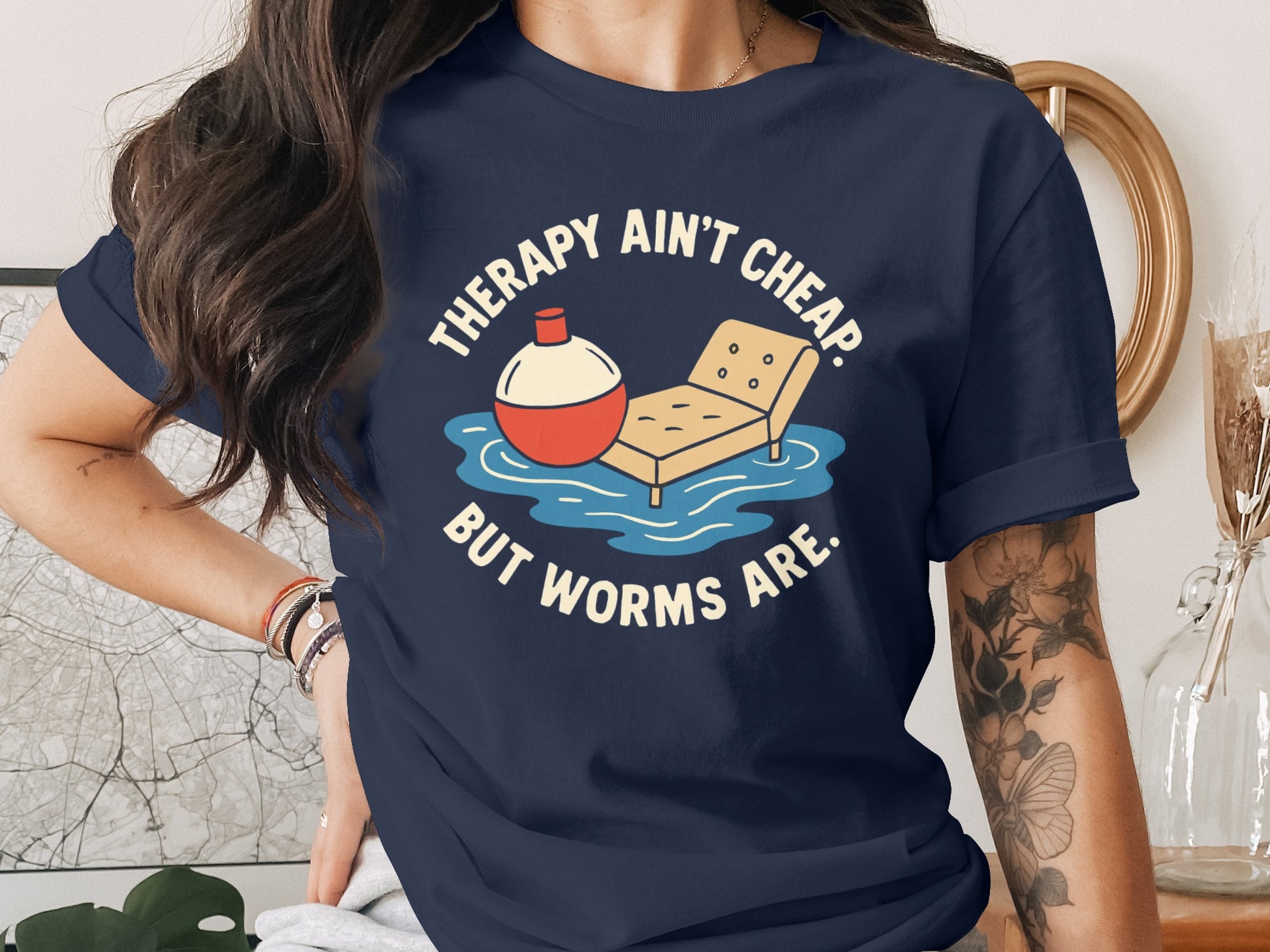 Therapy Ain't Cheap But Worms Are T-shirt product type