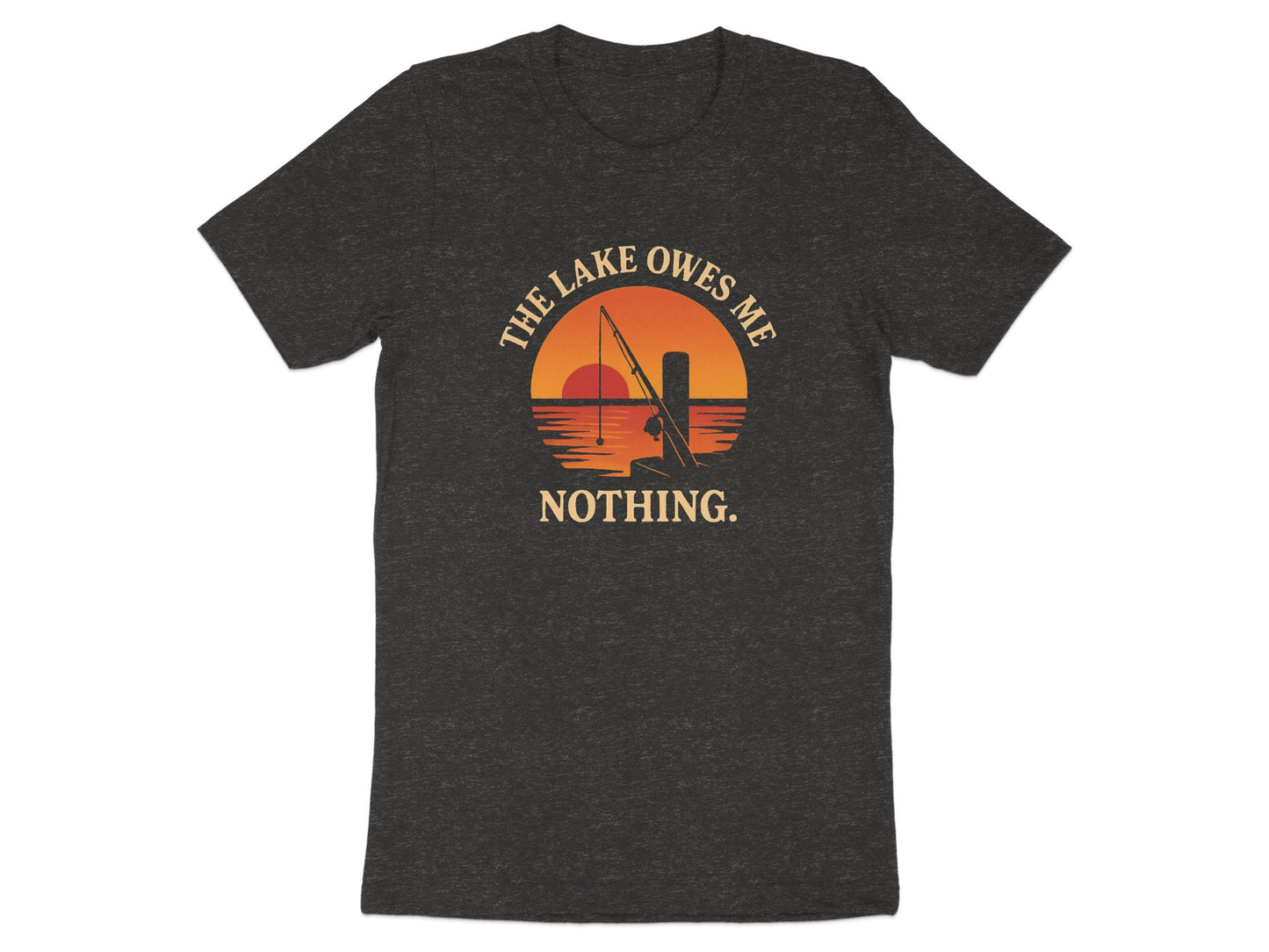 The Lake Owes Me Nothing Scenic Sunset Graphic product