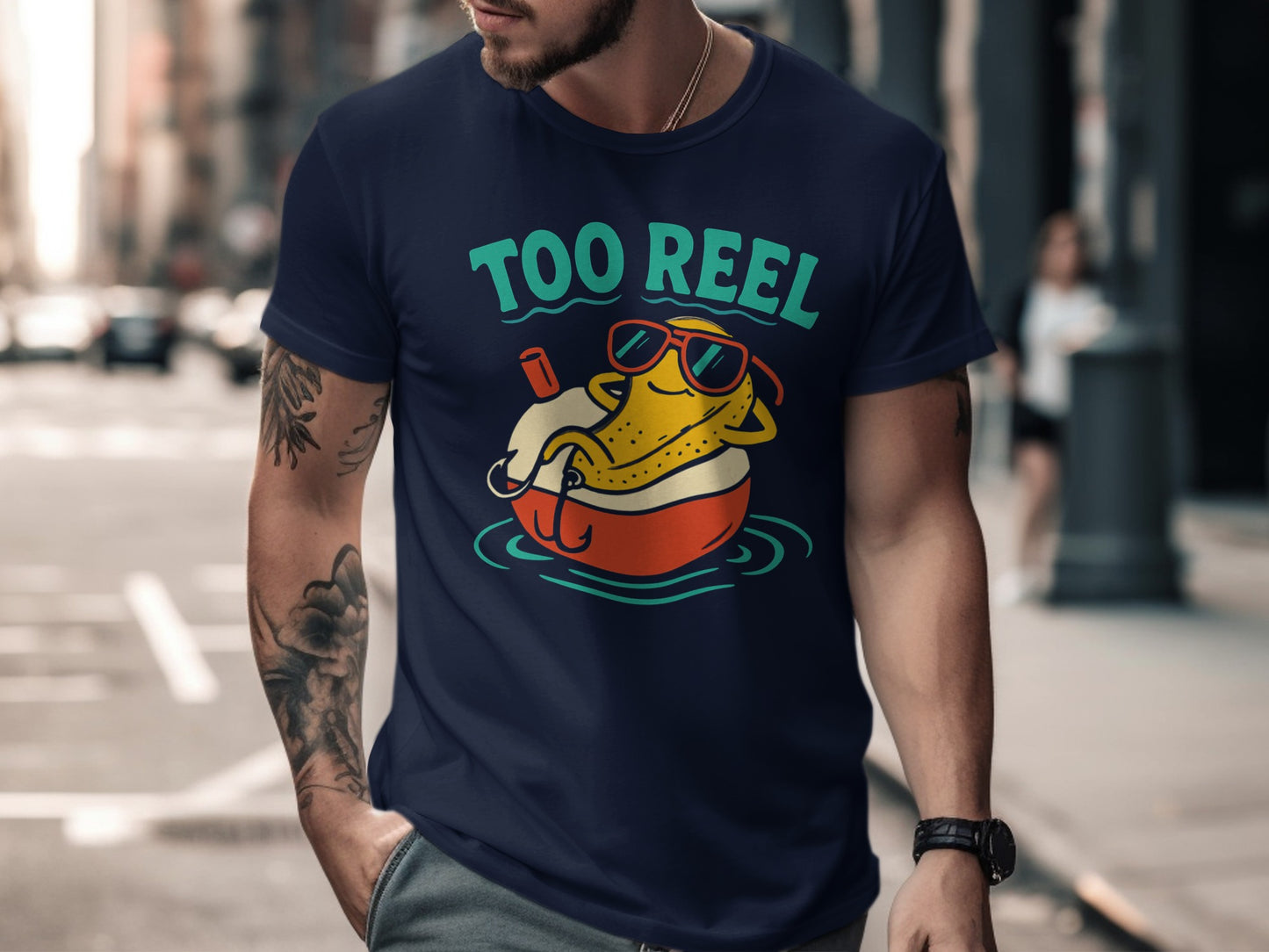 Too Reel Chill Yellow Duck Graphic T-Shirt product type