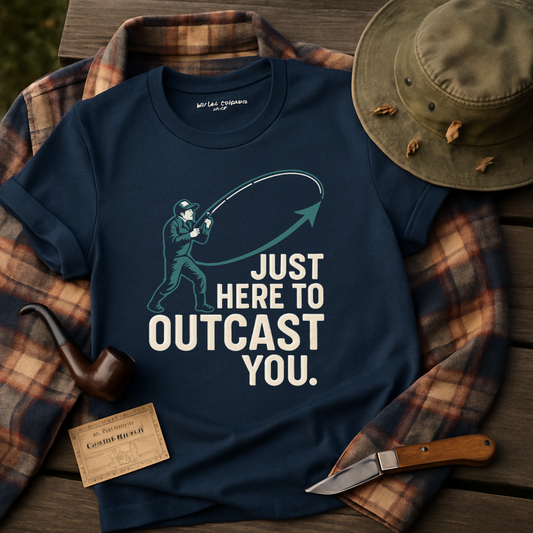 Just Here To Outcast You Fishing Graphic T-Shirt product