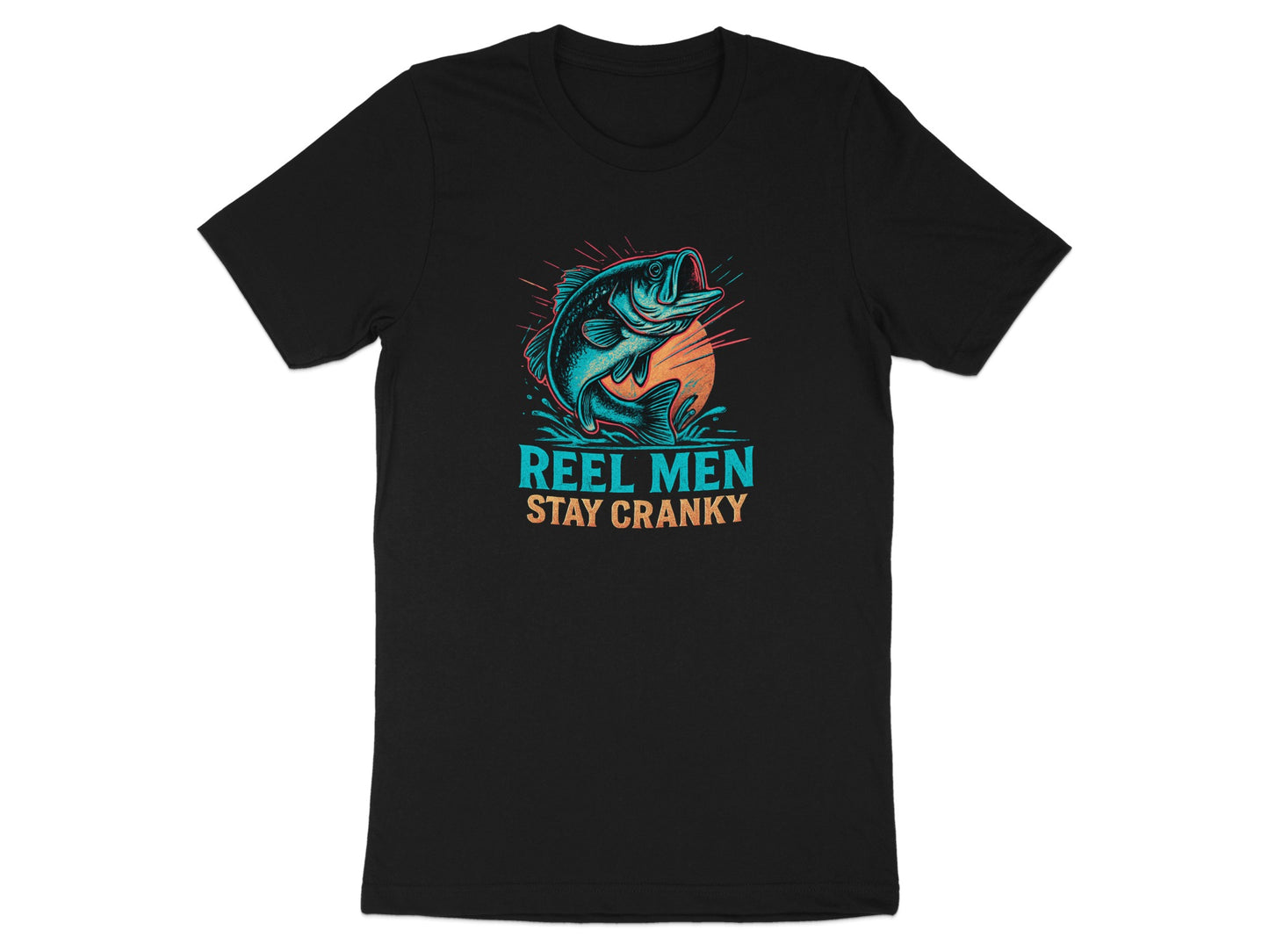 Reel Men Stay Cranky Fishing Graphic T-shirt product
