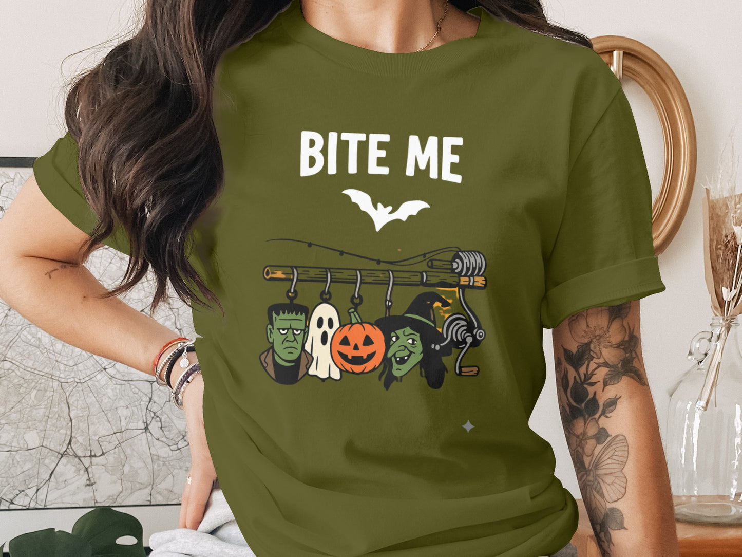 Bite Me Halloween Themed Graphic T-shirt product