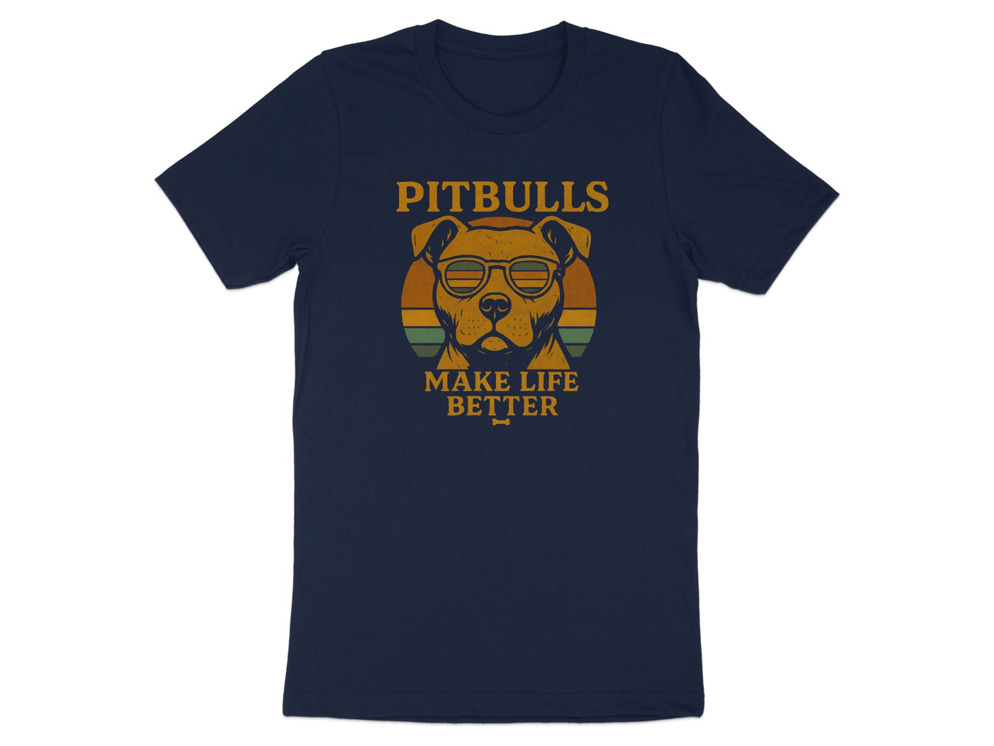 Pitbulls Make Life Better Graphic Tee Product