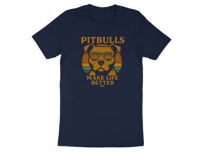 Pitbulls Make Life Better Graphic Tee Product