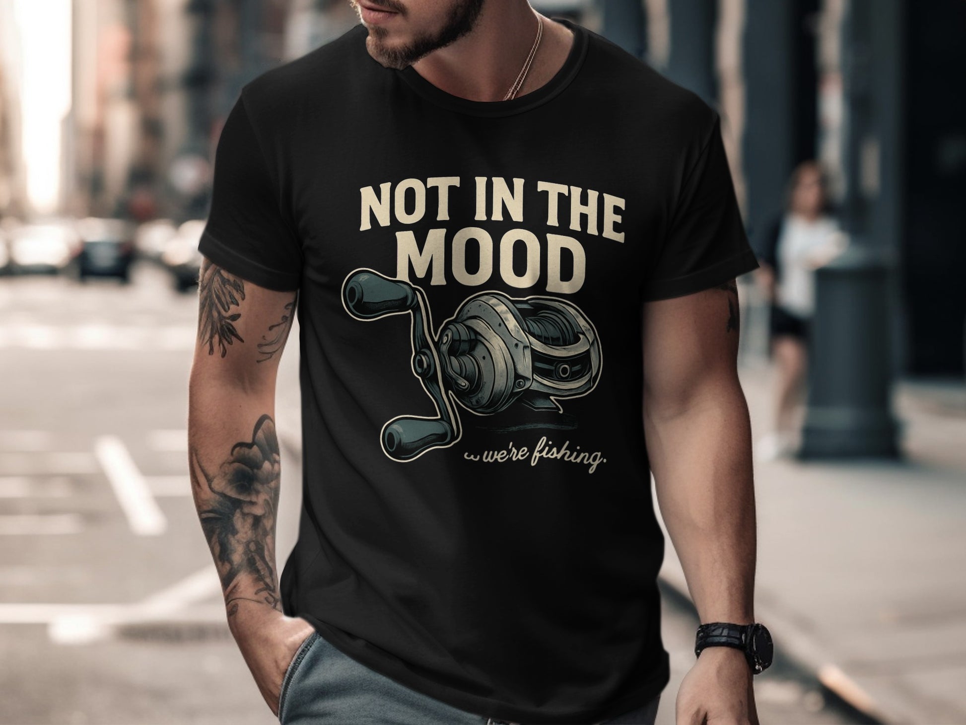 Not in the Mood Reel T-shirt Fishing Apparel product