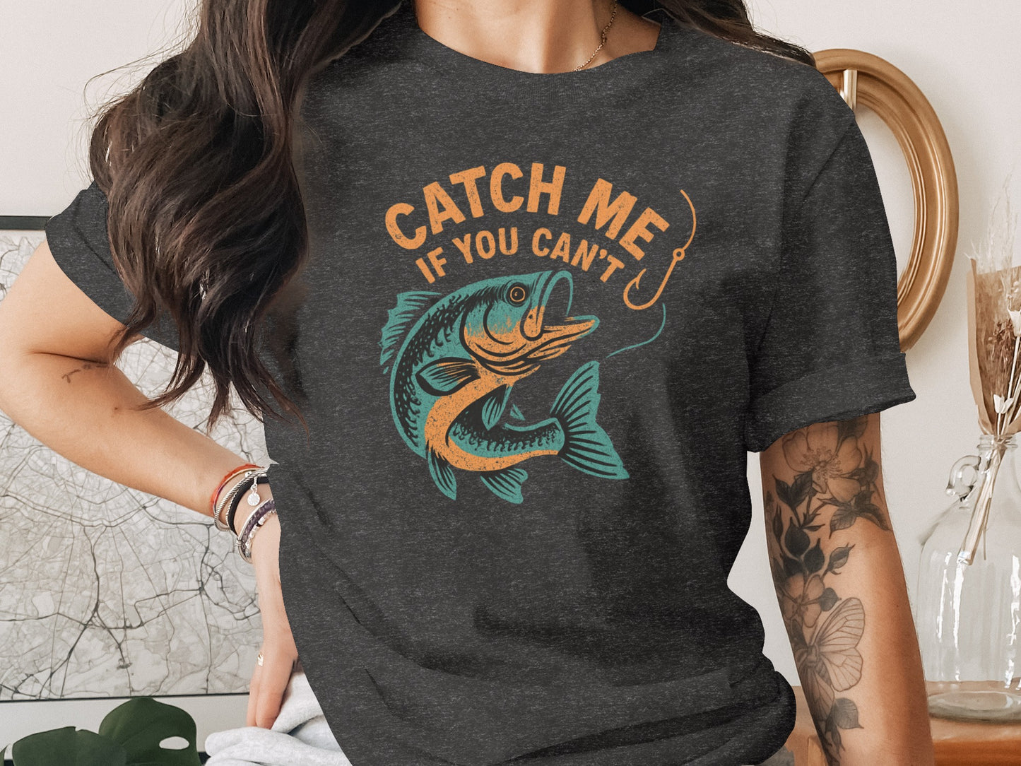 Catch Me If You Can't Graphic Fish T-Shirt product