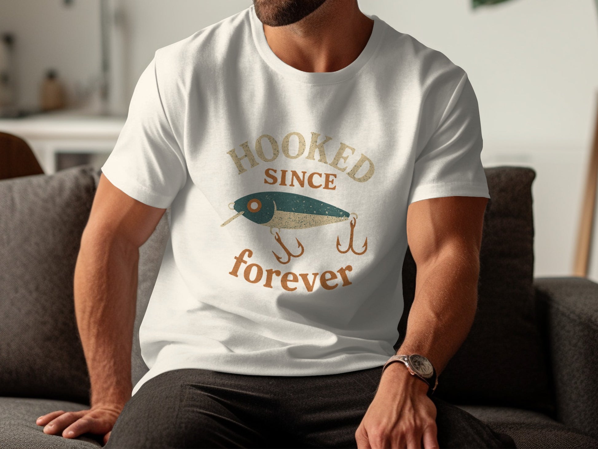 Hooked Since Forever Fishing Fan T-shirt product type