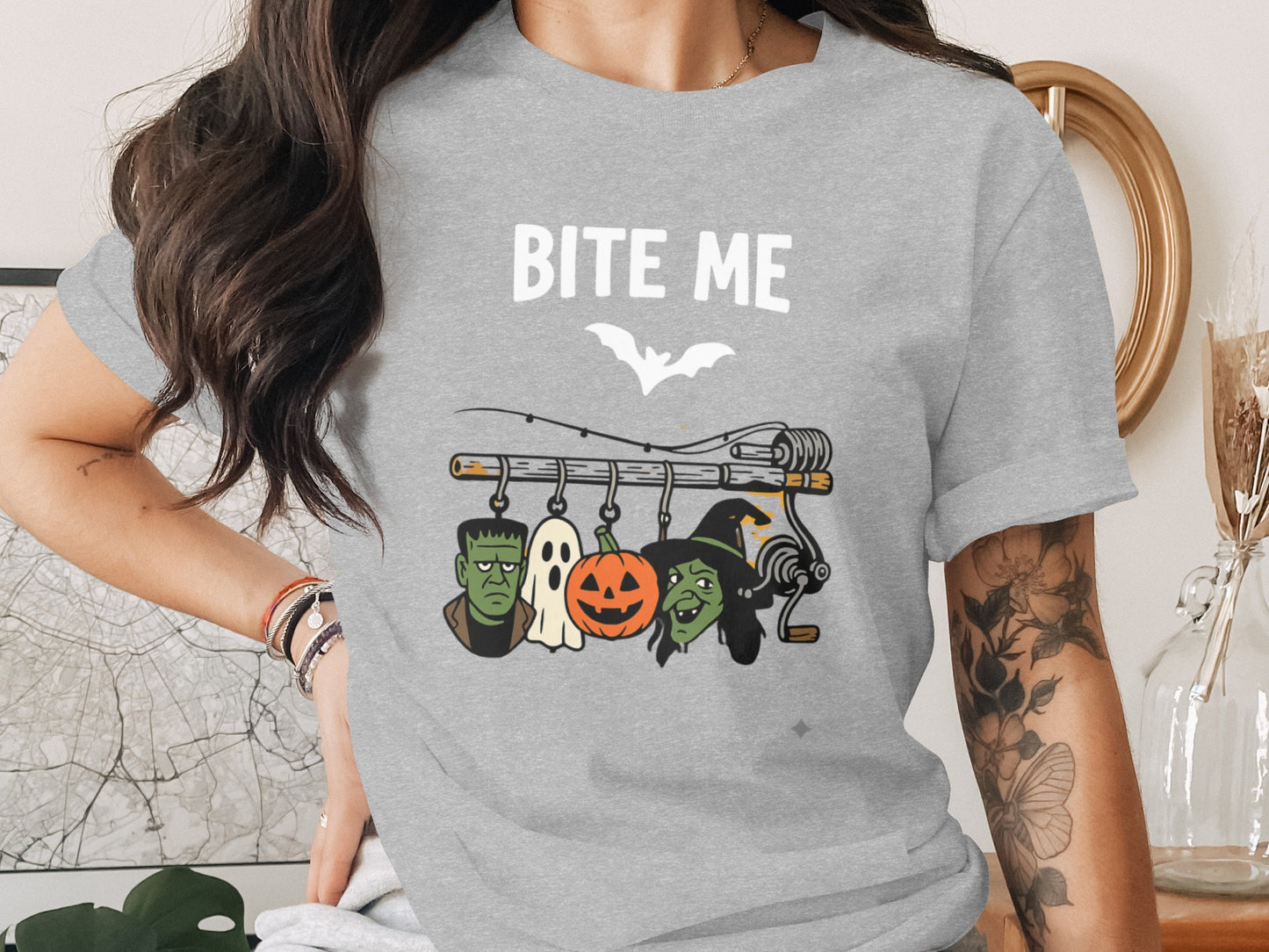 Bite Me Halloween Themed Graphic T-Shirt product type