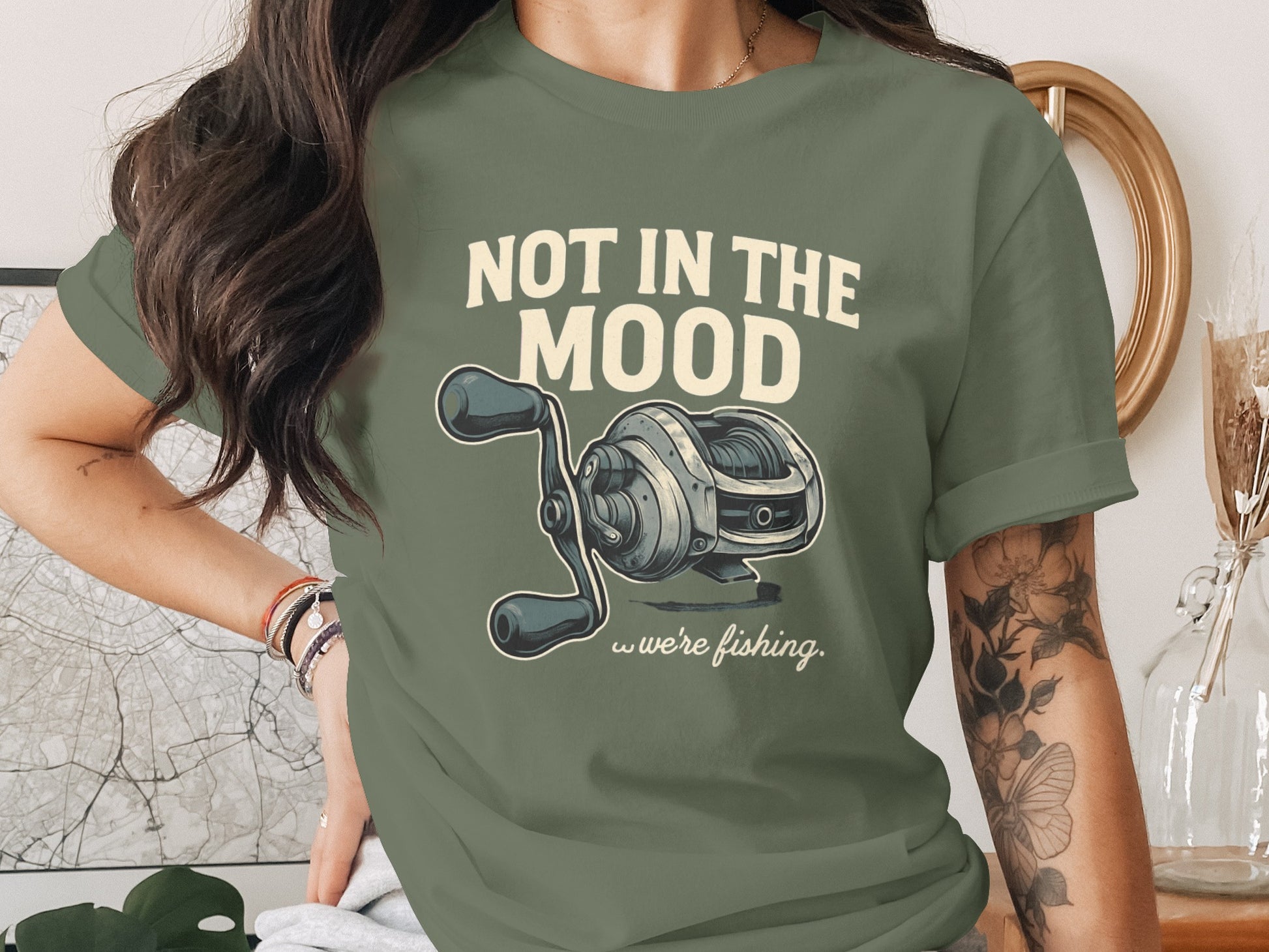 Not In The Mood We're Fishing Graphic T-shirt product type