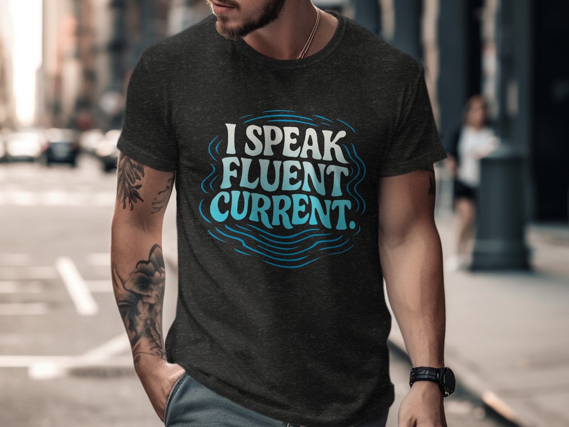 I Speak Fluent Current Printed T-shirt product