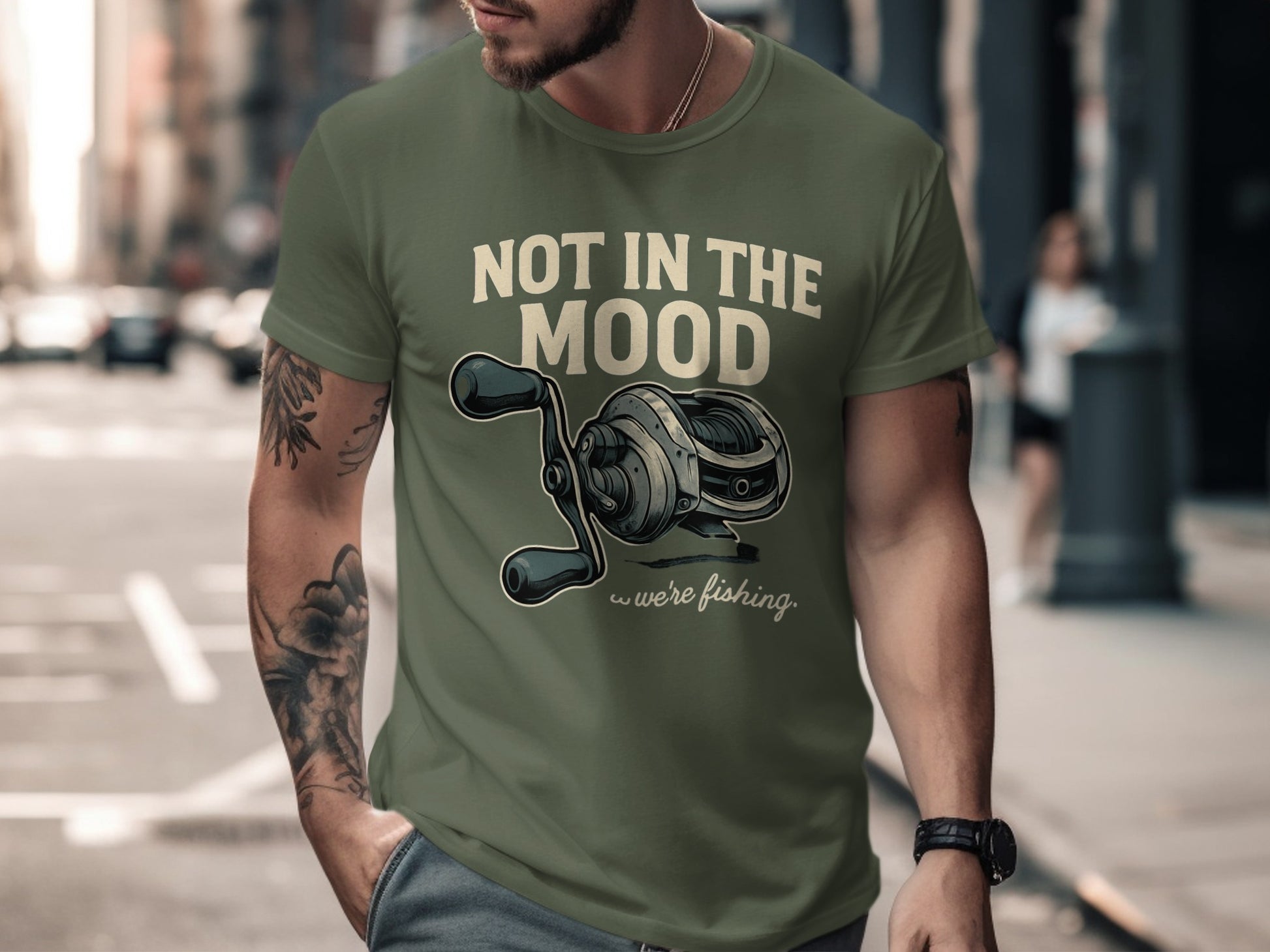 Not In The Mood We're Fishing Graphic T-Shirt product type