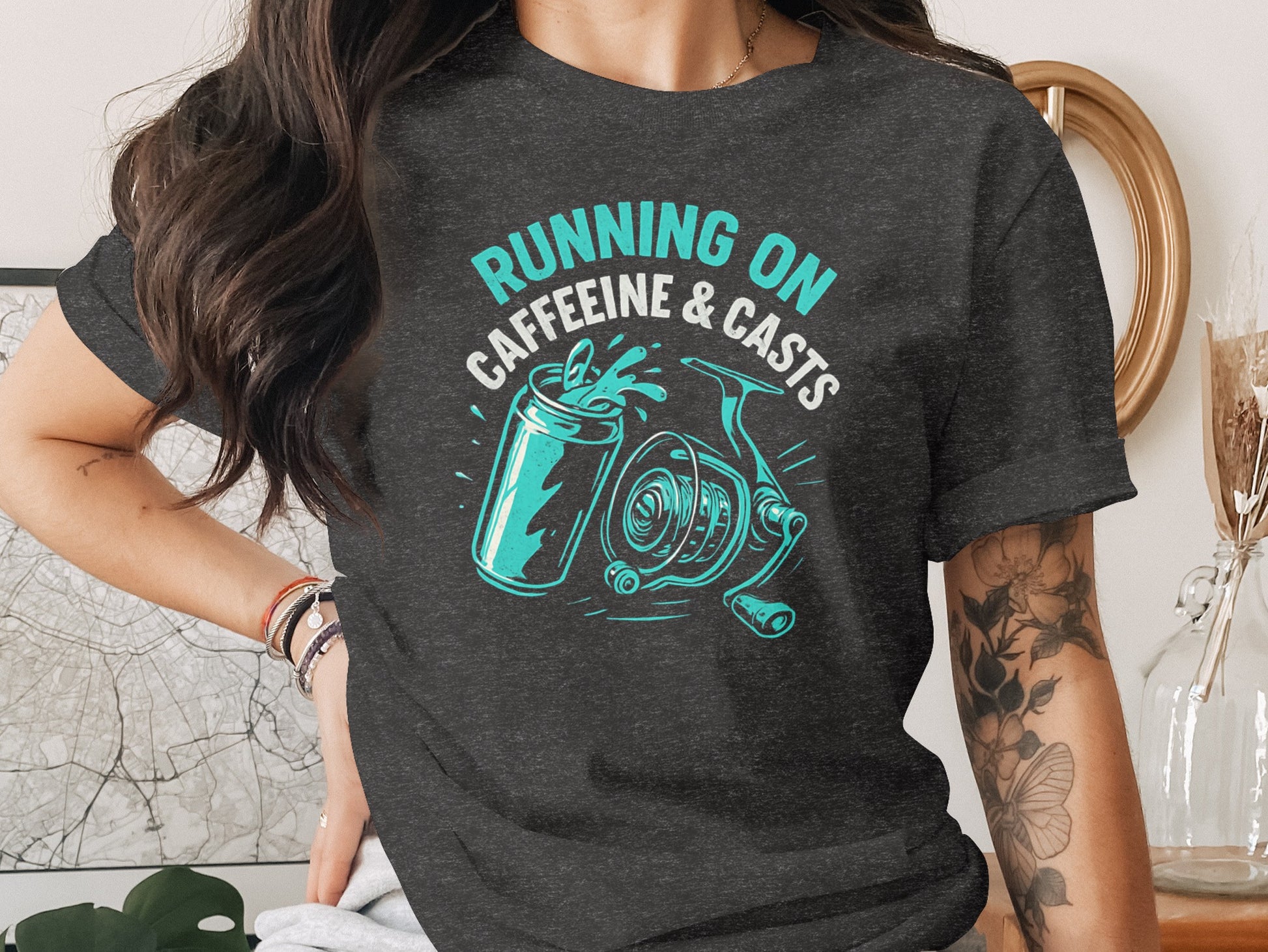 Running On Caffeine And Casts Graphic T-Shirt product
