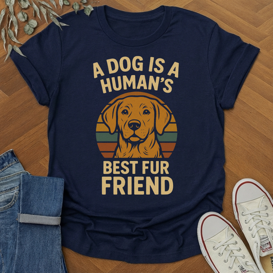 A Dog Is A Human's Best Fur Friend Tshirt