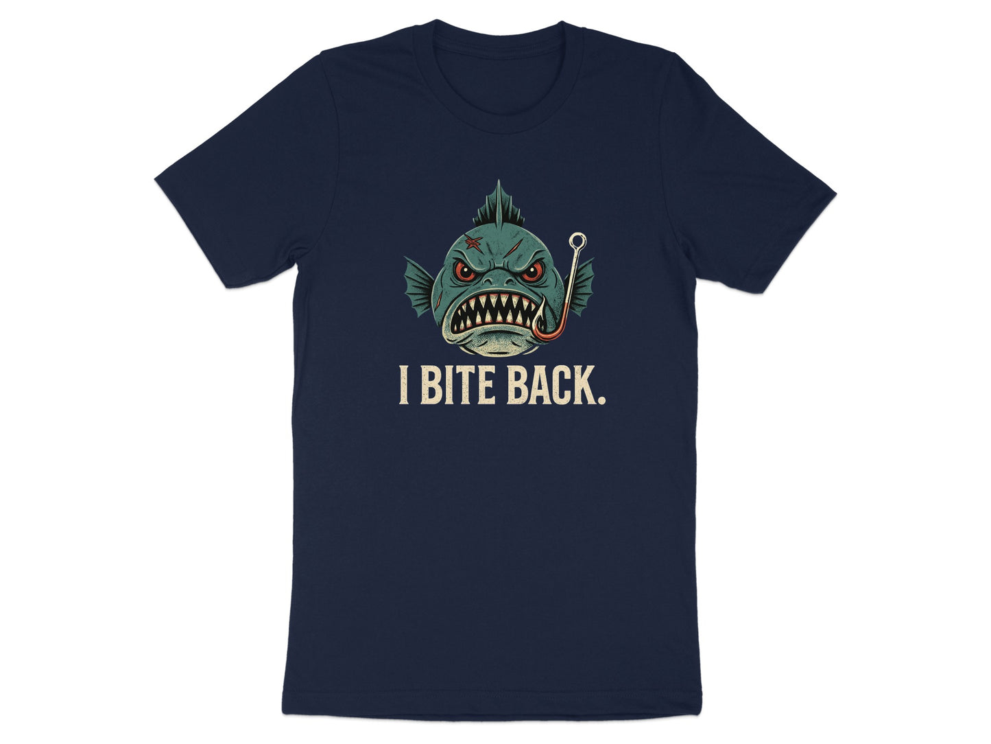 I Bite Back Graphic Piranha Shirt T-shirt product