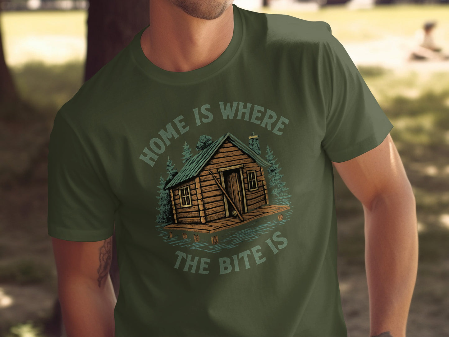Home Is Where The Bite Is Printed T-shirt product type