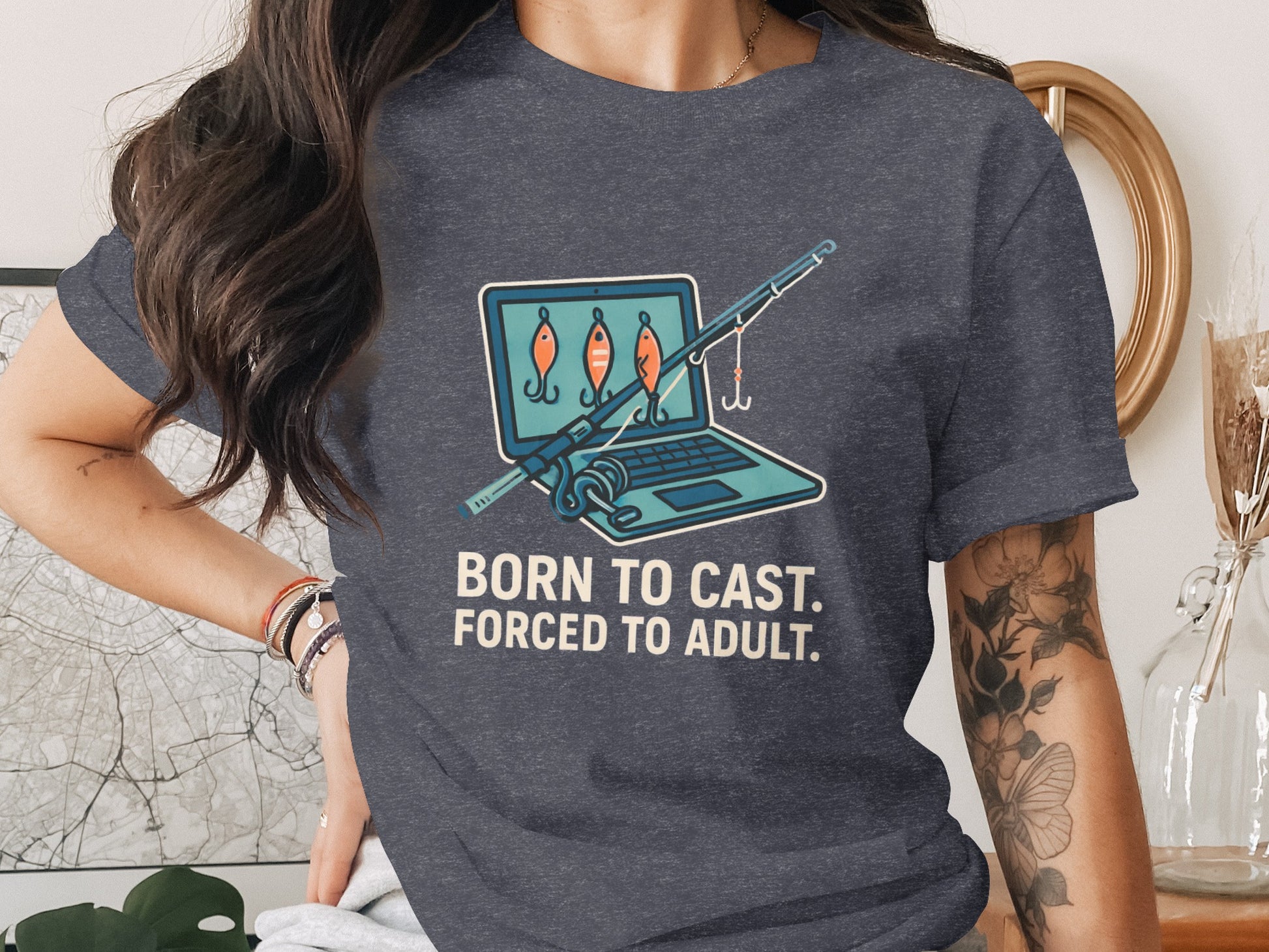 Born to Cast Forced to Adult Graphic Tee product