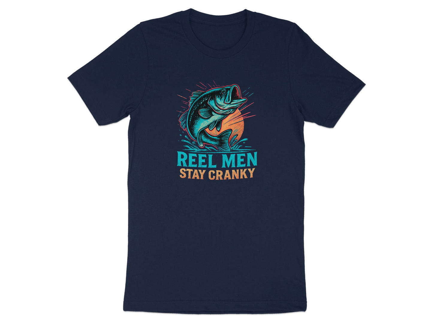 Reel Men Stay Cranky Fishing Graphic Tee product type
