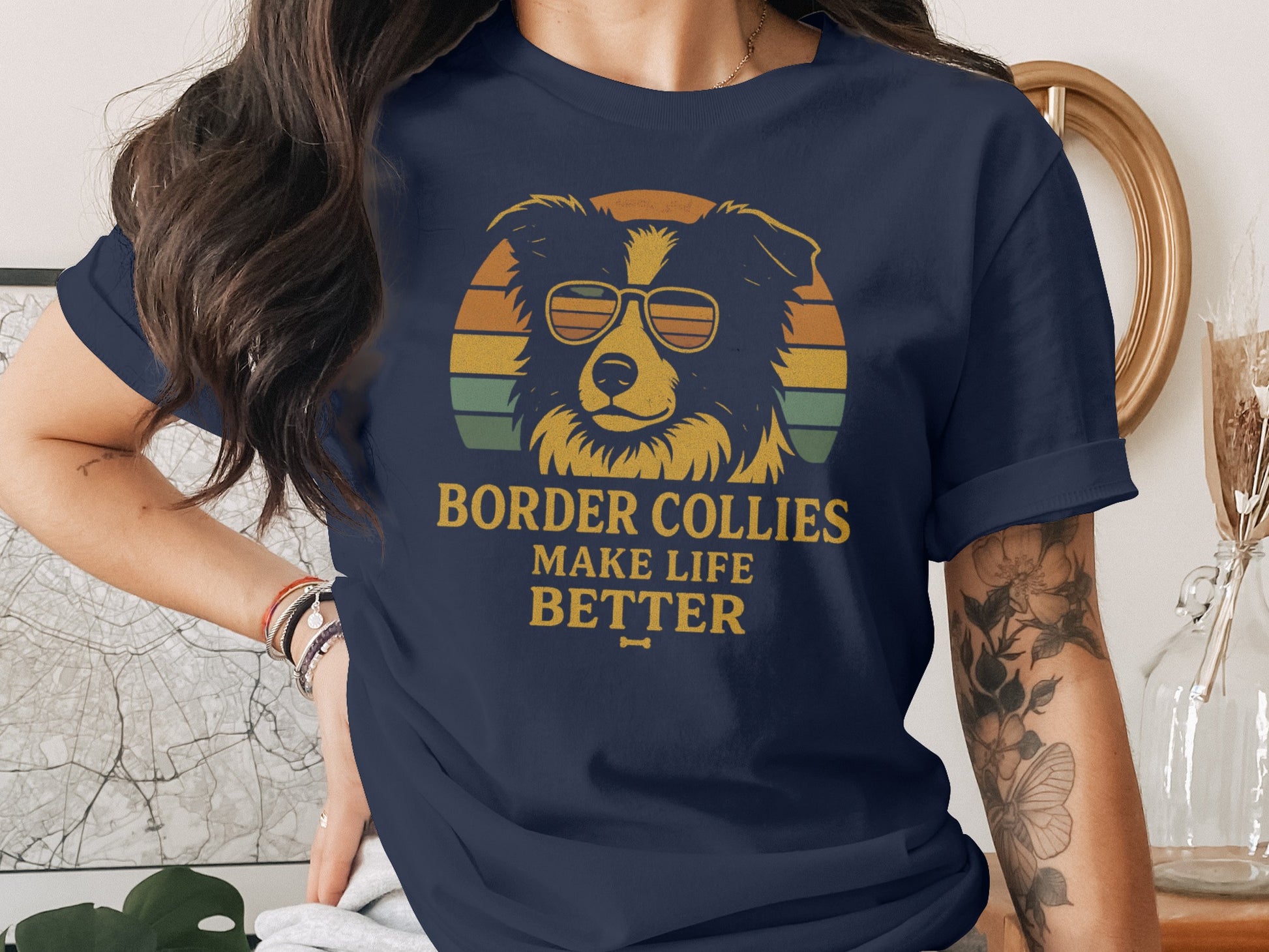 Border Collies Make Life Better Graphic T-Shirt
