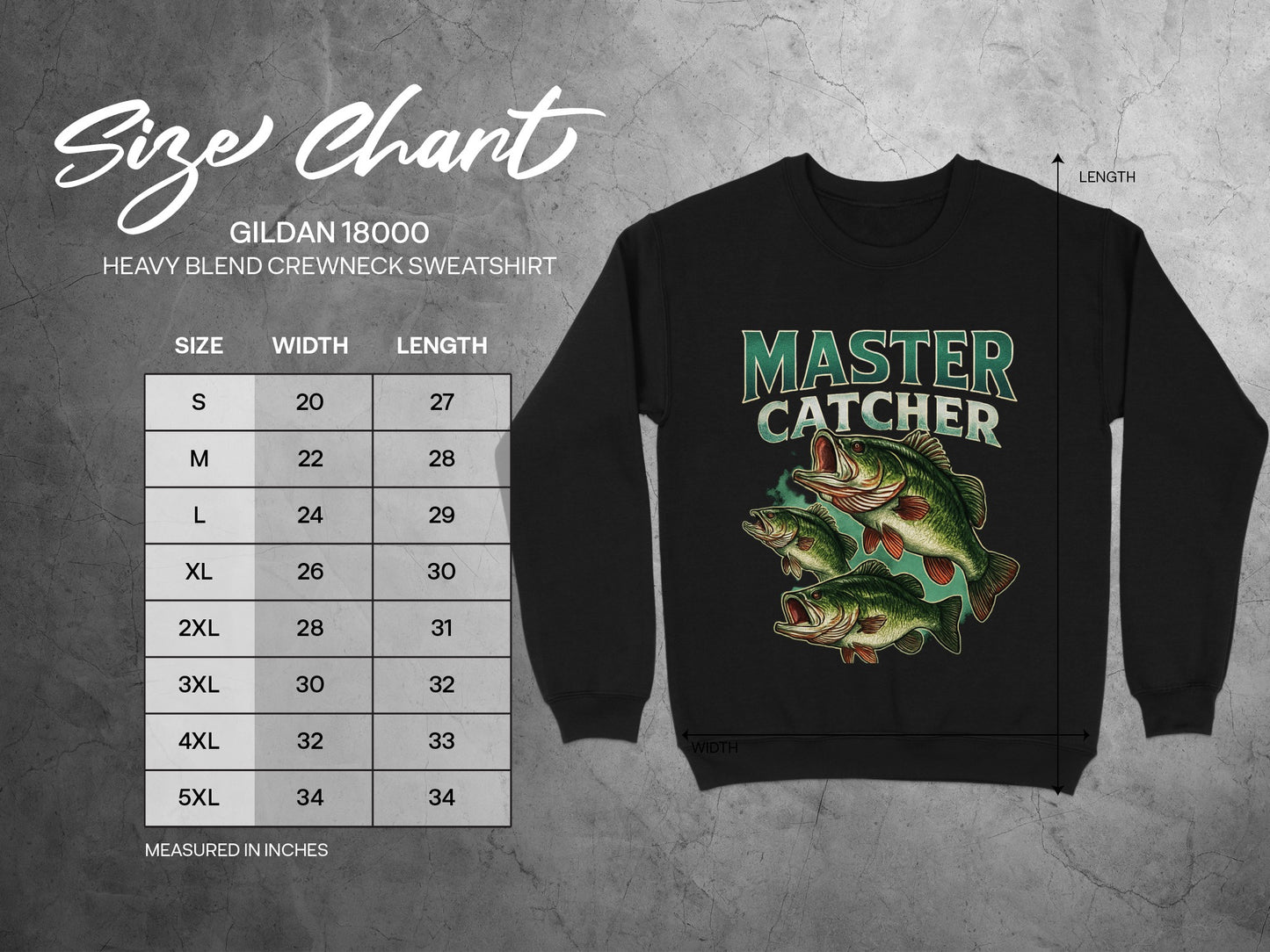 Master Catcher Bass Fishing Sweatshirt product type