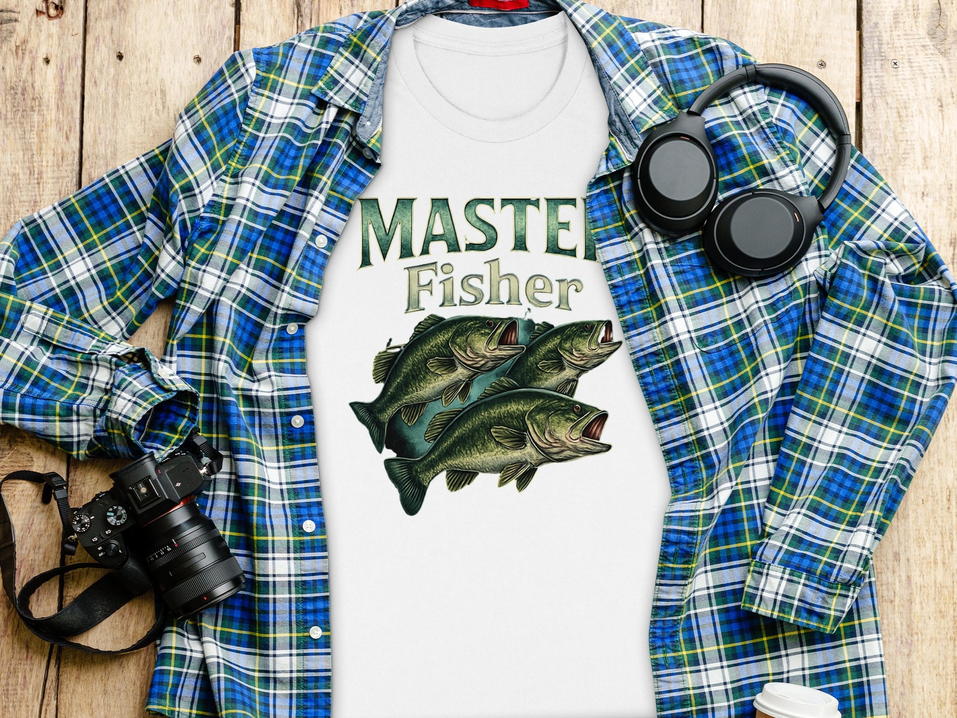 Master Fisher Graphic T-Shirt Fun Fishing Apparel product type