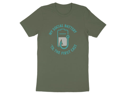 My Social Battery Till The First Cast T-shirt product