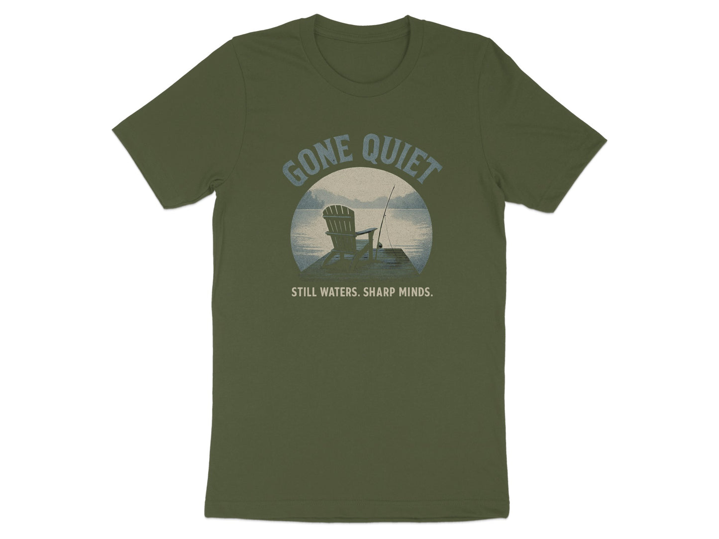 Gone Quiet Still Waters Sharp Minds Graphic T-Shirt product