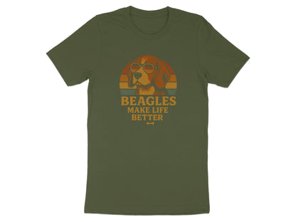 Beagles Make Life Better Stylish Graphic T-Shirt