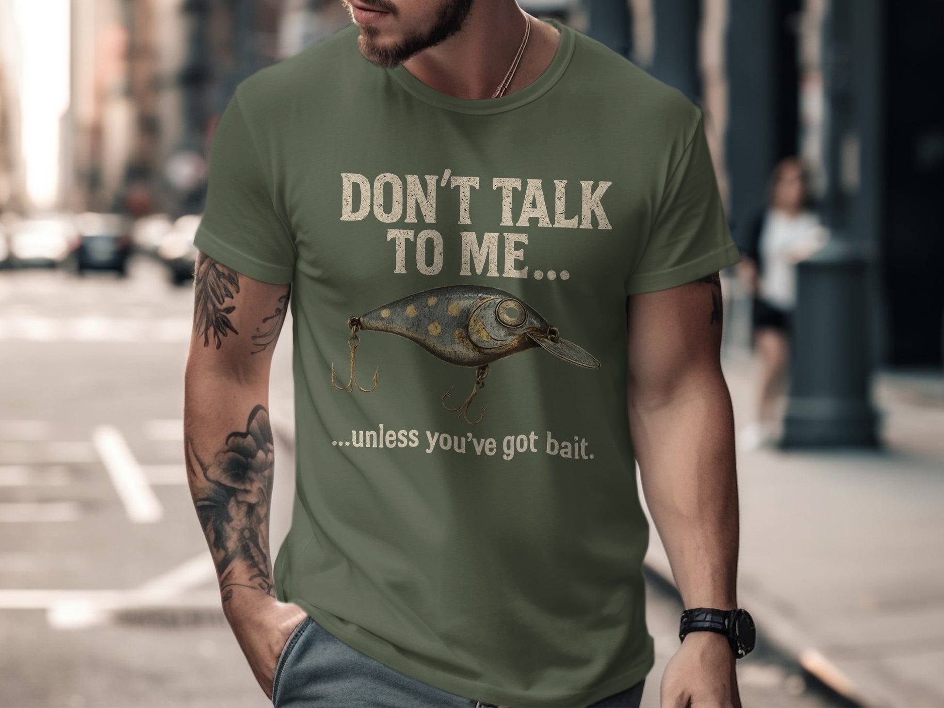 Don't Talk To Me Unless You've Got Bait T-shirt product