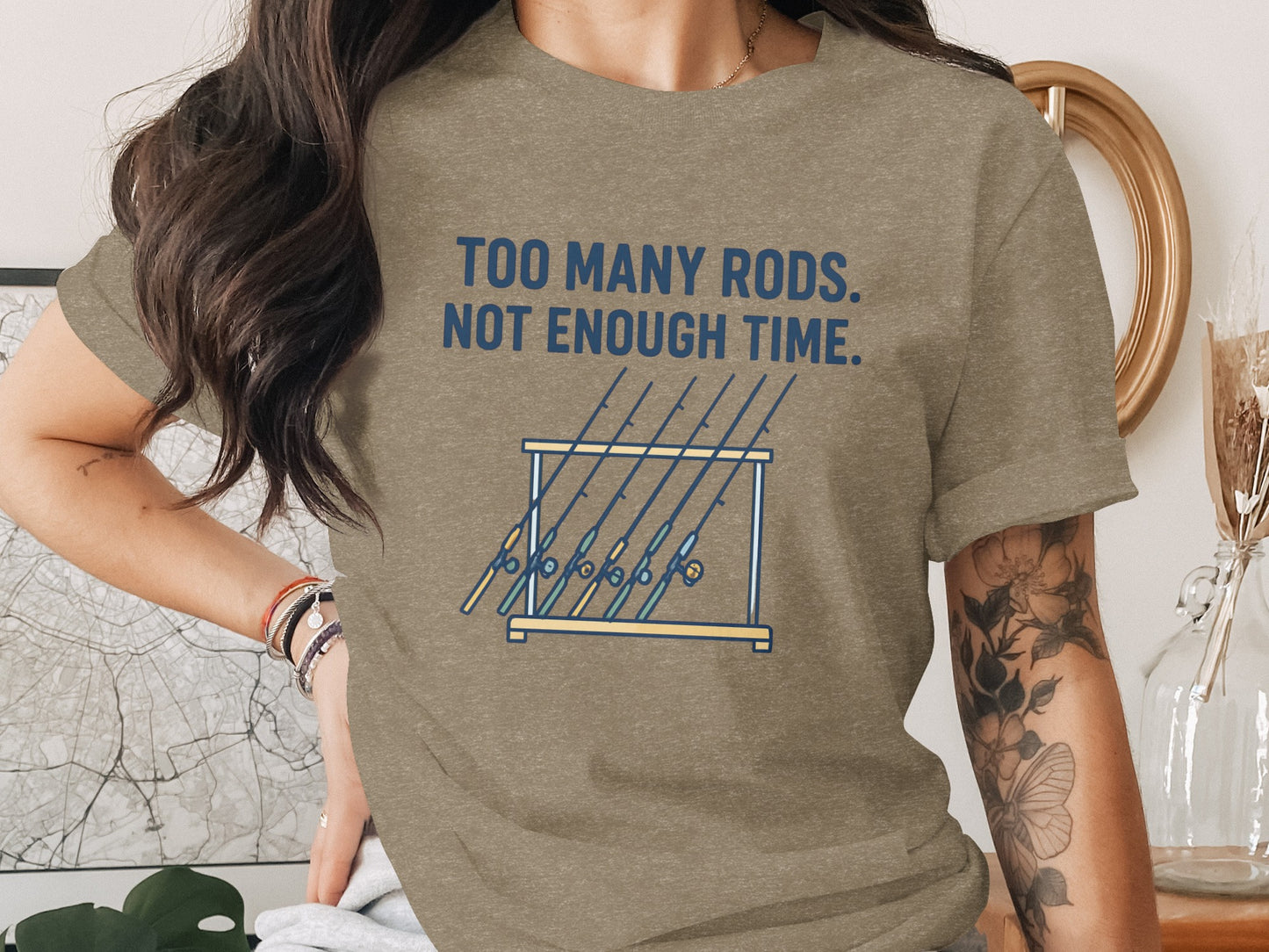 Too Many Rods Not Enough Time Graphic Tee product