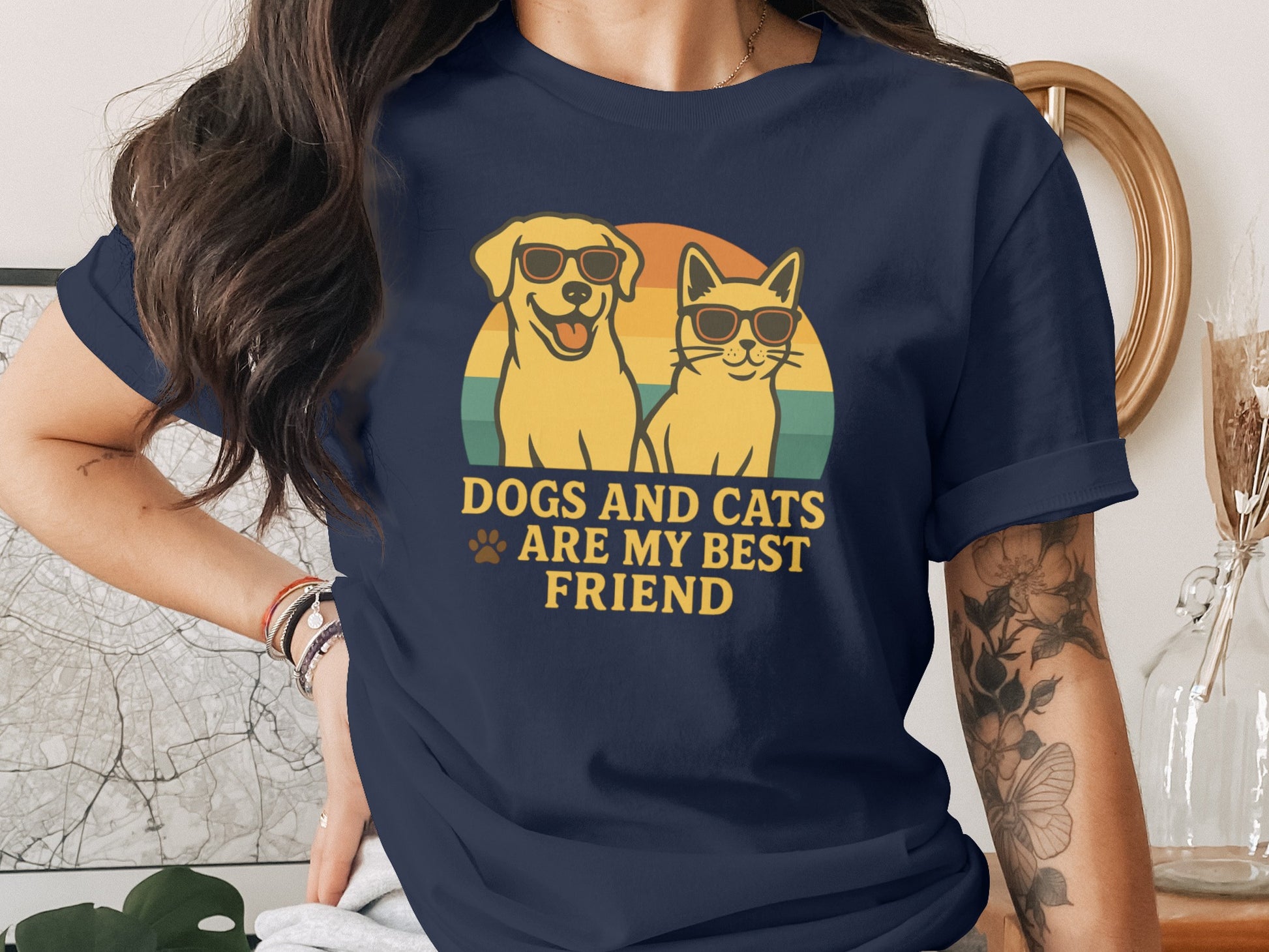 Dogs and Cats Are My Best Friend Shirt product