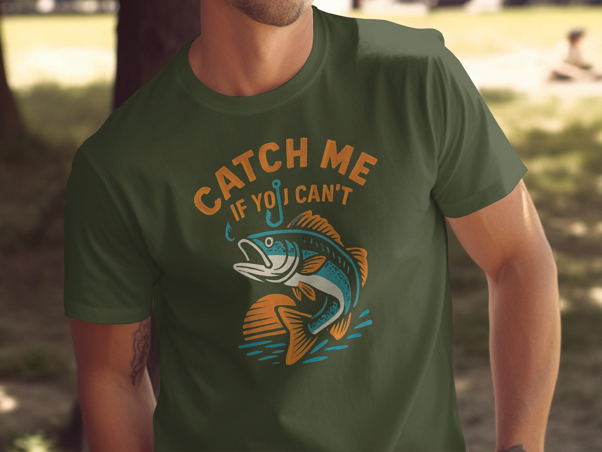 Catch Me If You Can't Fishing Graphic Shirt product