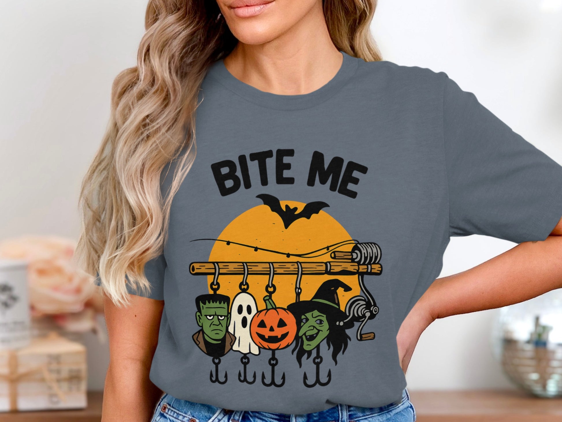 Halloween Themed Bite Me Graphic T-Shirt product