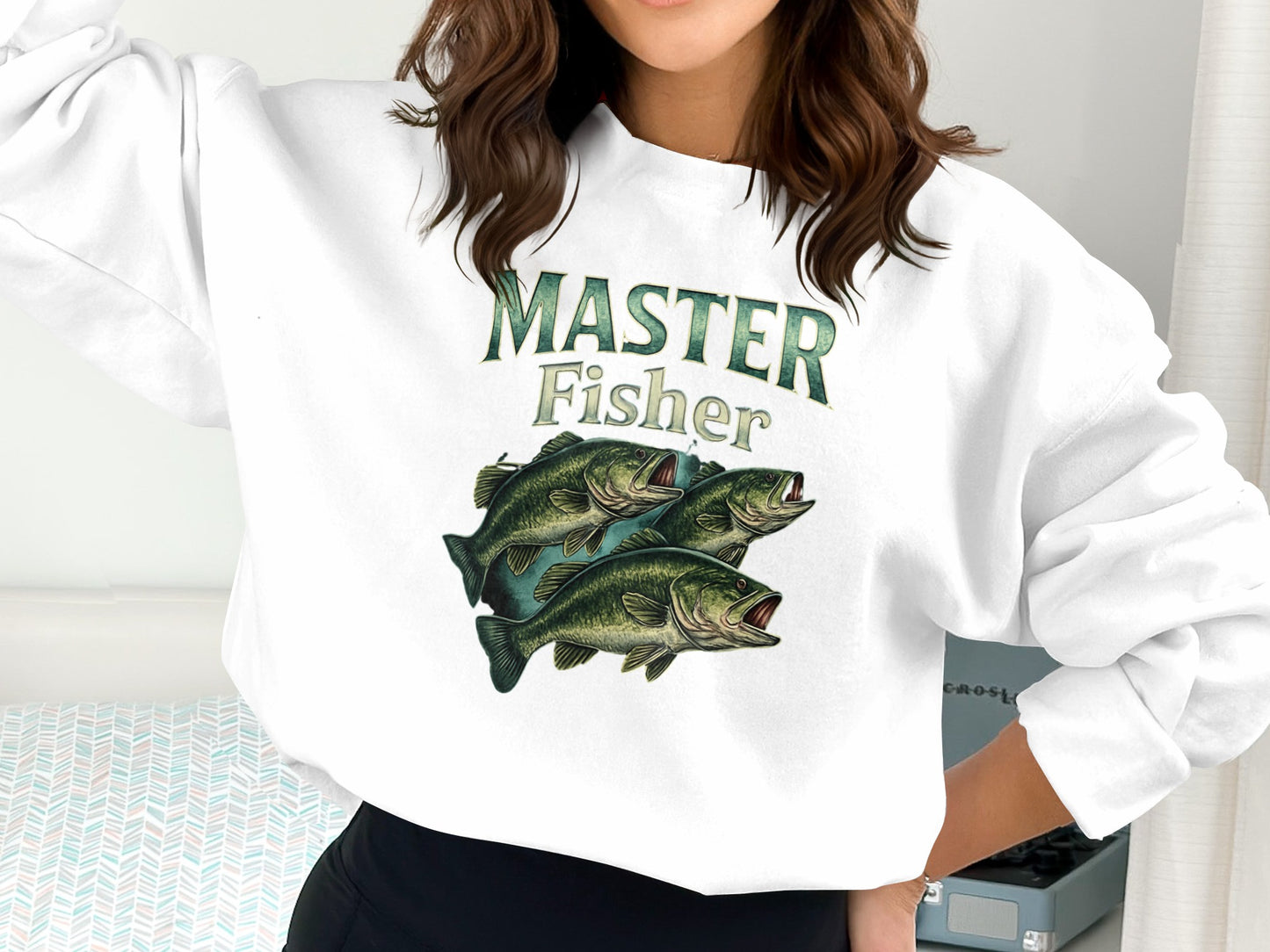 Master Fisher Graphic Design White Sweatshirt product