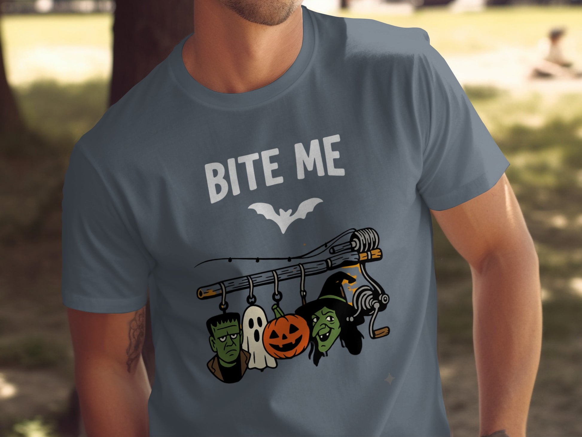 Bite Me Frankenstein Pumpkin Ghost Witch T-shirt product type