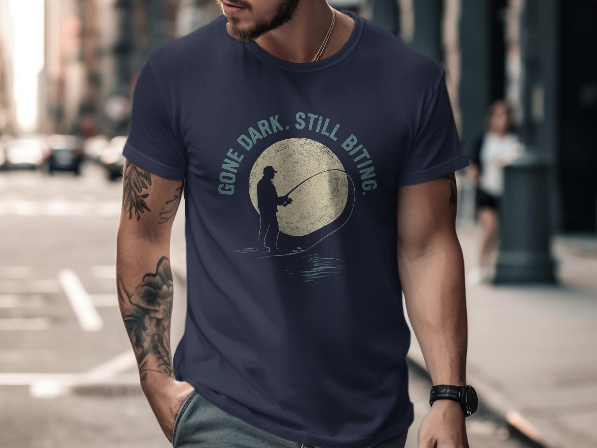 Gone Dark Still Biting Graphic T-shirt product