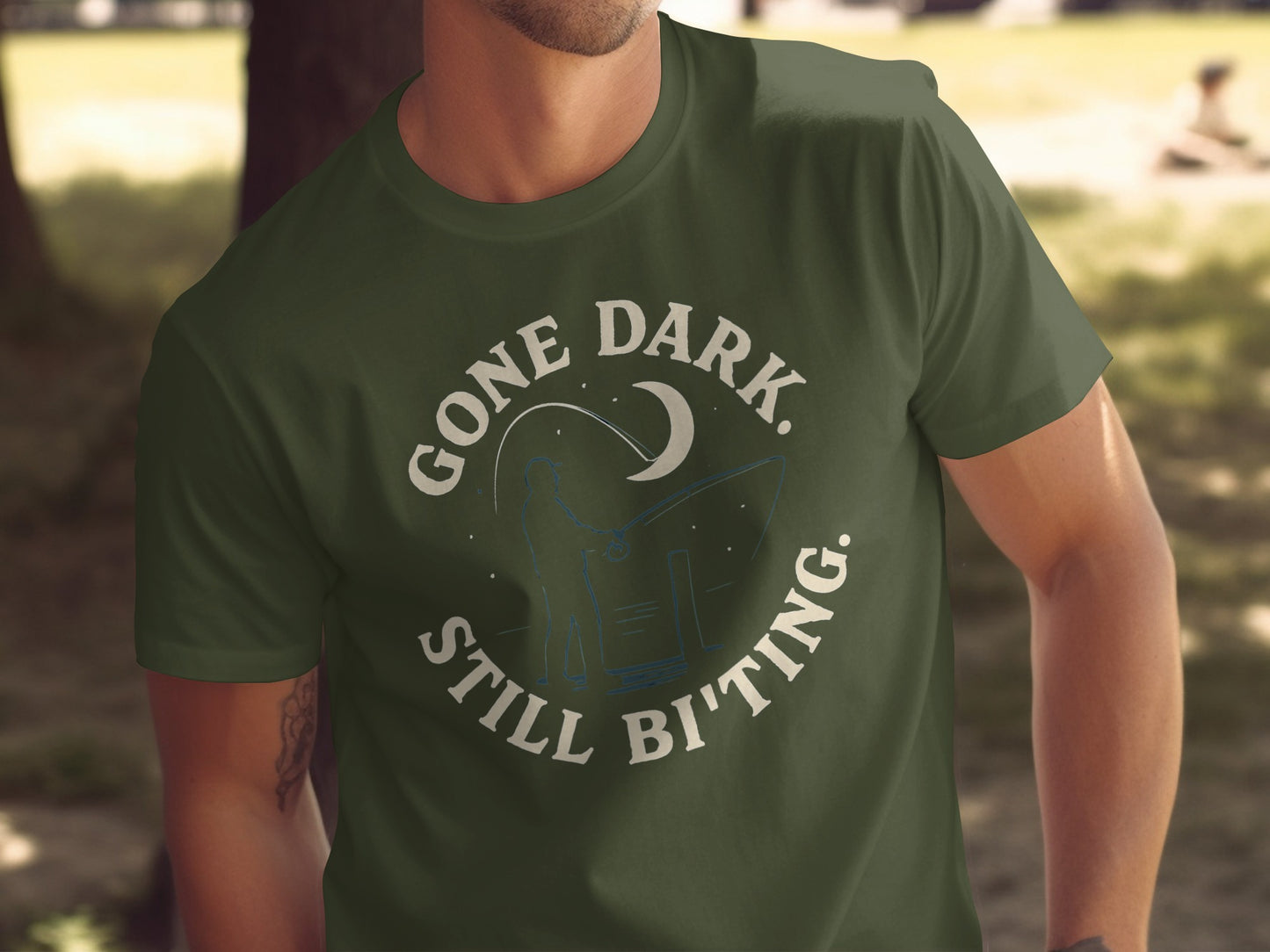 Gone Dark Still Biting Graphic T-shirt product